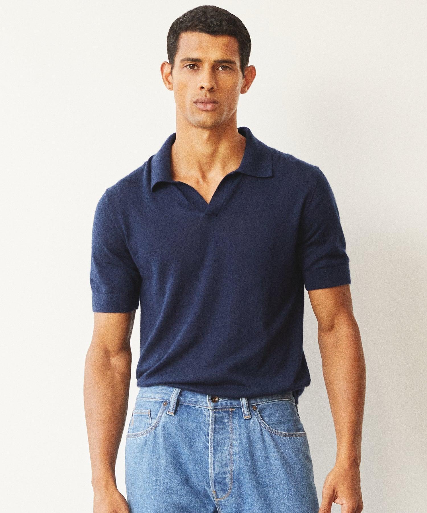 Premium Cashmere Montauk Sweater Polo Product Image
