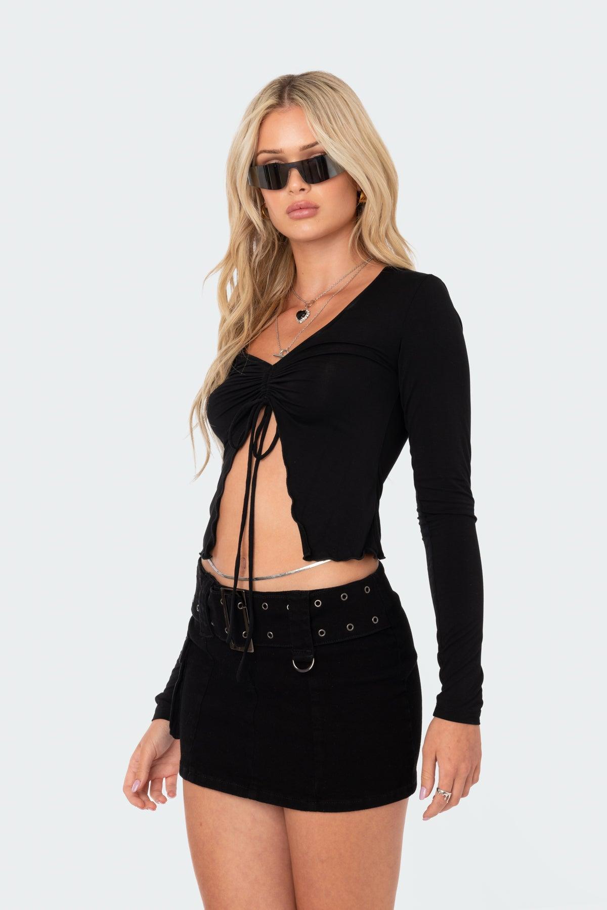 Della Tie Front Top Product Image