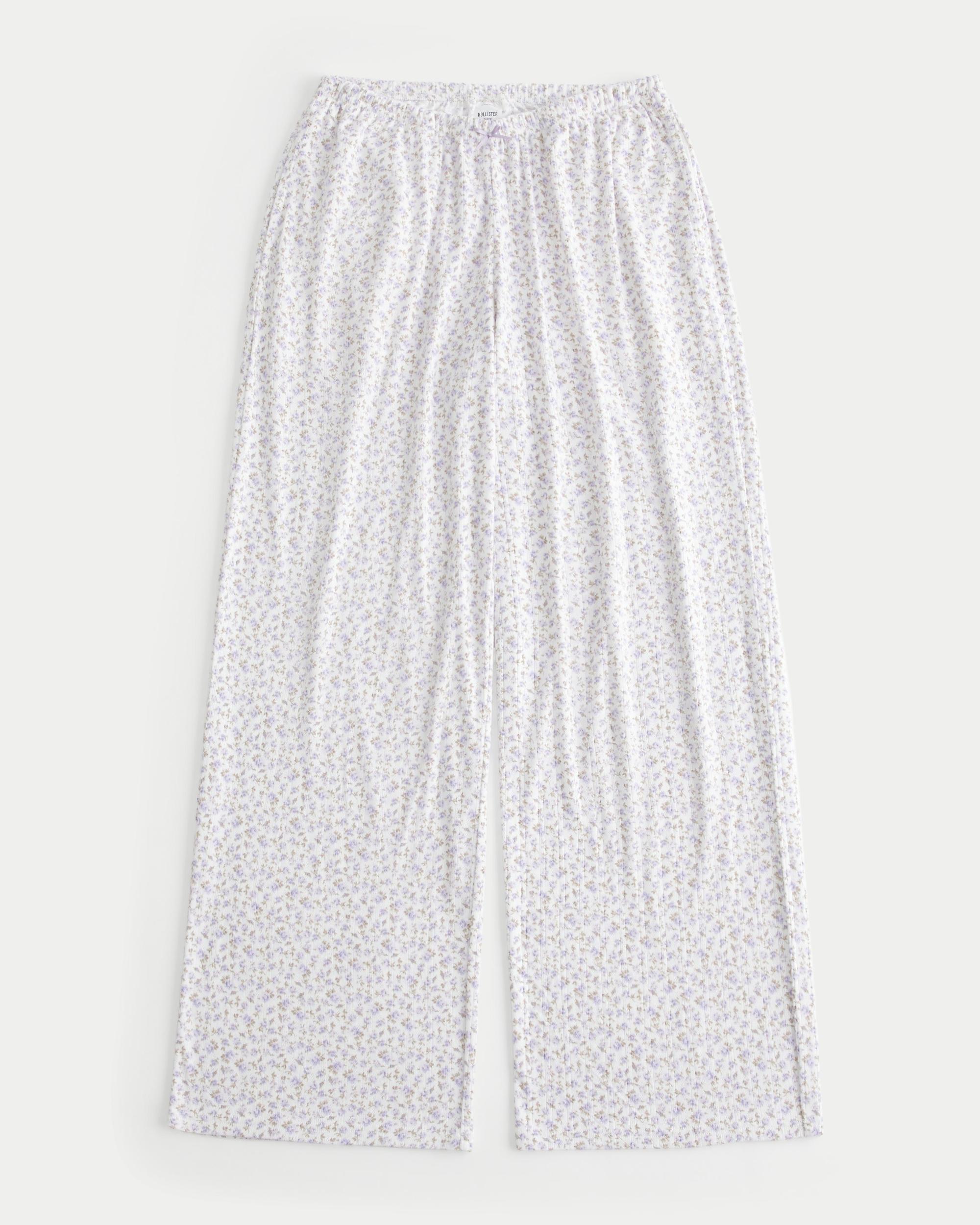 Bear Graphic Pajama Pants Product Image