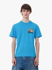 JWA LOGO HEDGEHOG T-SHIRT in blue | JW Anderson US  Product Image