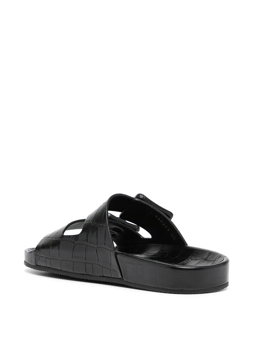 Mallorca crocodile-effect sandals Product Image