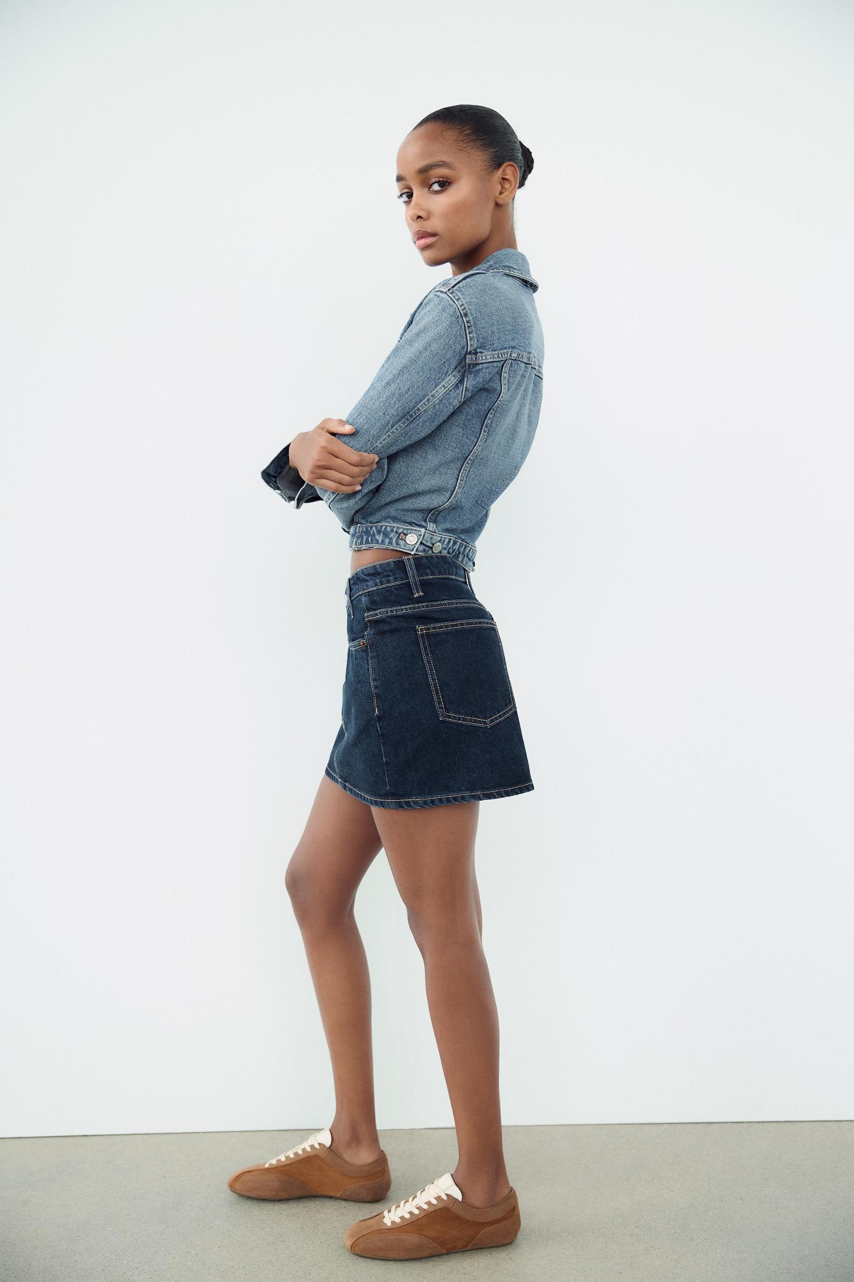 TRF DENIM MINI SKIRT Product Image