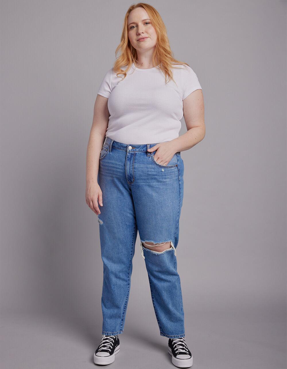 RSQ Womens Vintage Mom Jeans - MEDIUM WASH Product Image
