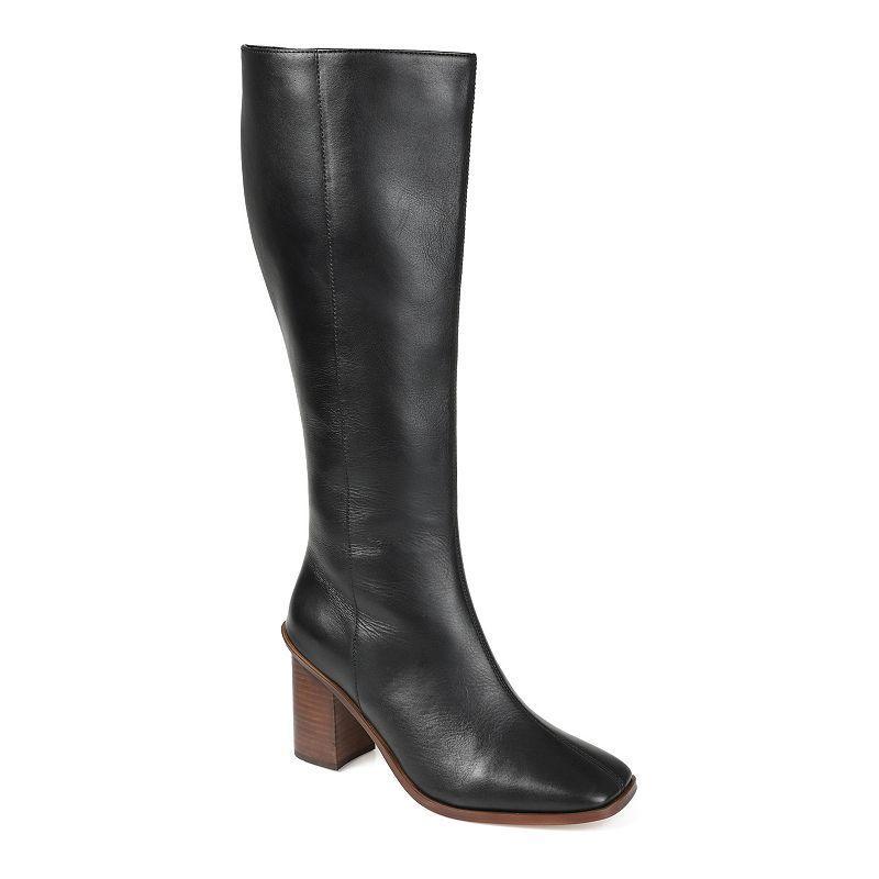 Journee Signature Tamori Tru Comfort Foam Womens Leather Knee-High Boots Ivory Product Image