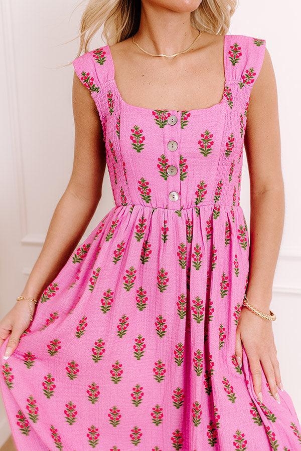 Vacay Mindset Floral Midi Dress Product Image