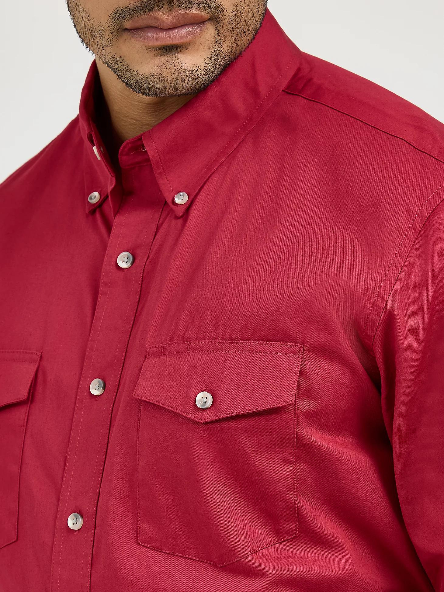 Painted Desert® Long Sleeve Button Down Lightweight Solid Twill Shirt | Men's SHIRTS | Wrangler® Product Image