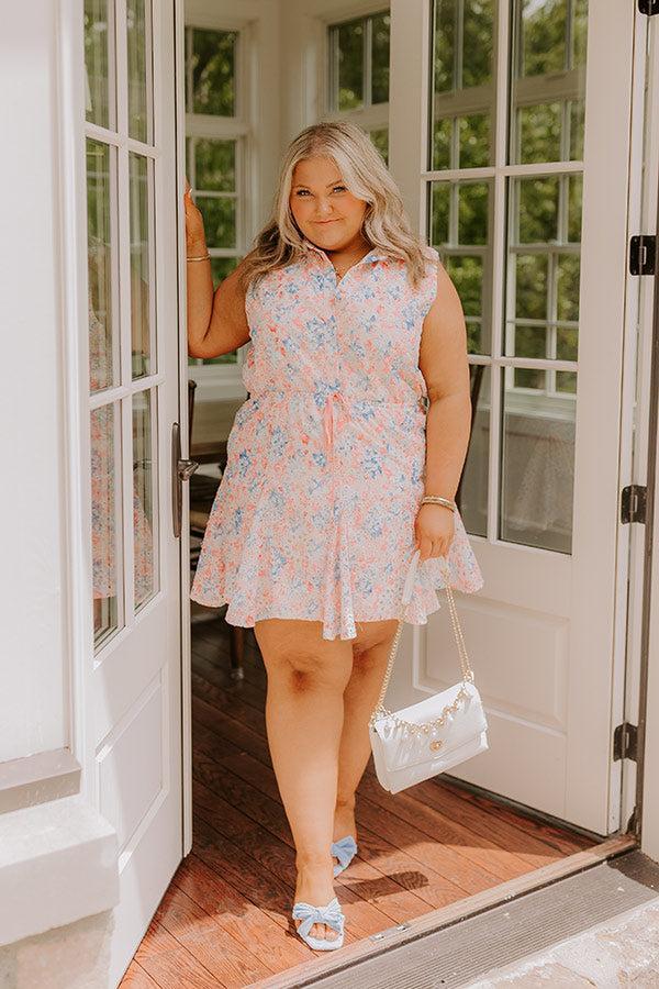 Vacay State Of Mind Eyelet Mini Dress Curves Product Image