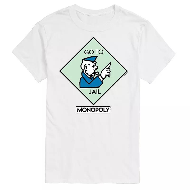 Mens Monopoly Go To Jail Square Graphic Tee Product Image