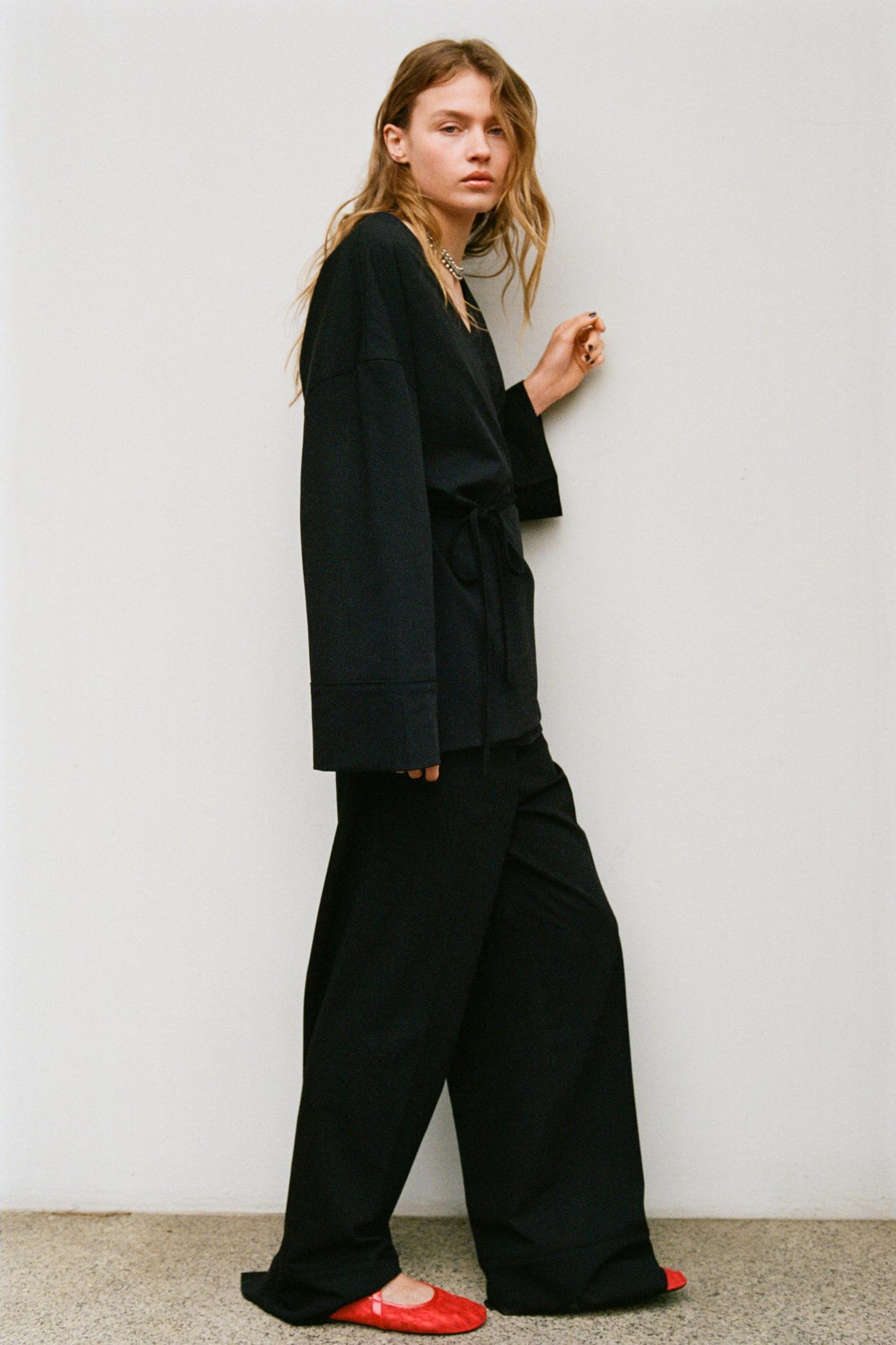 WRAP KIMONO BLAZER Product Image