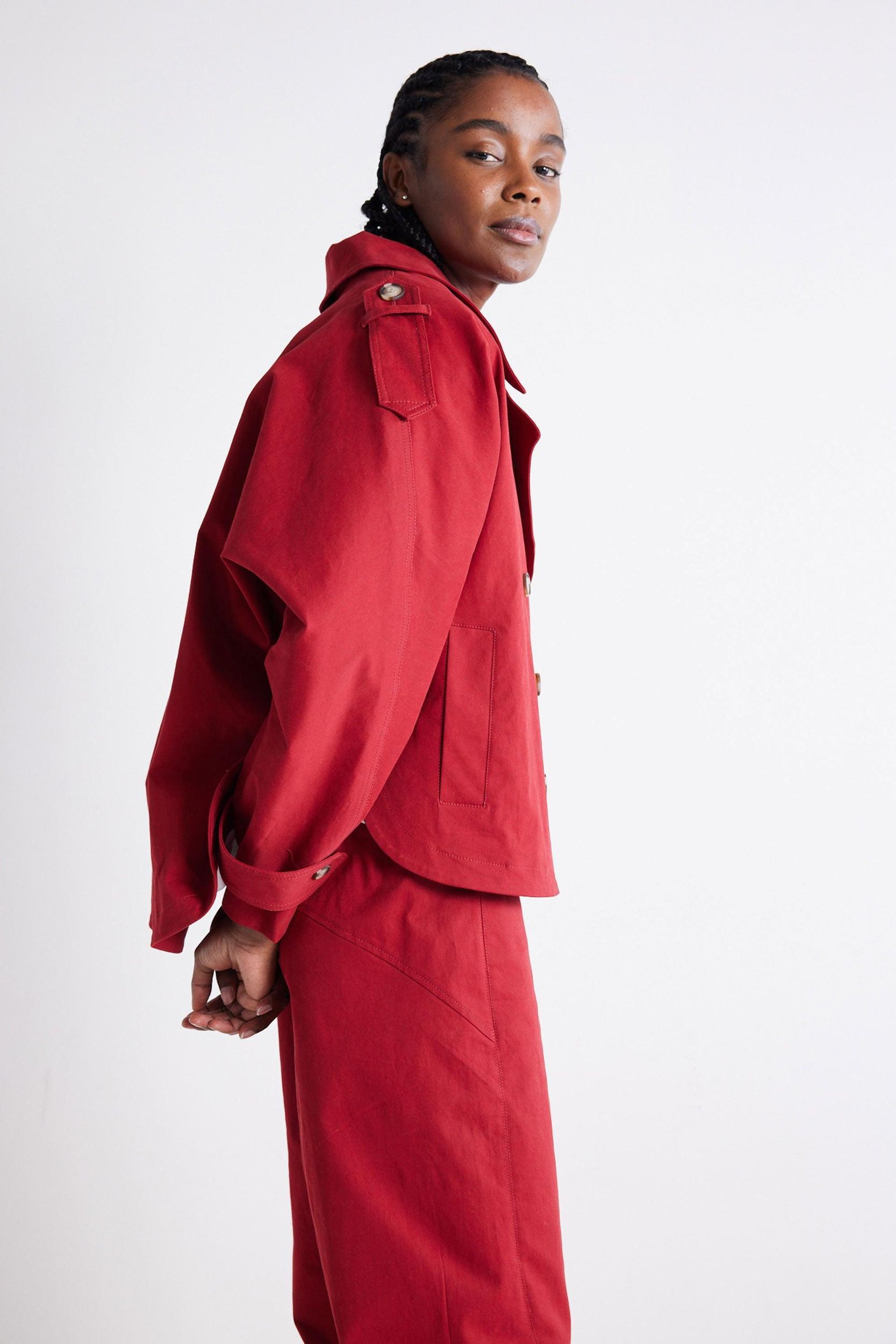 The Oversized Twill Trench Product Image