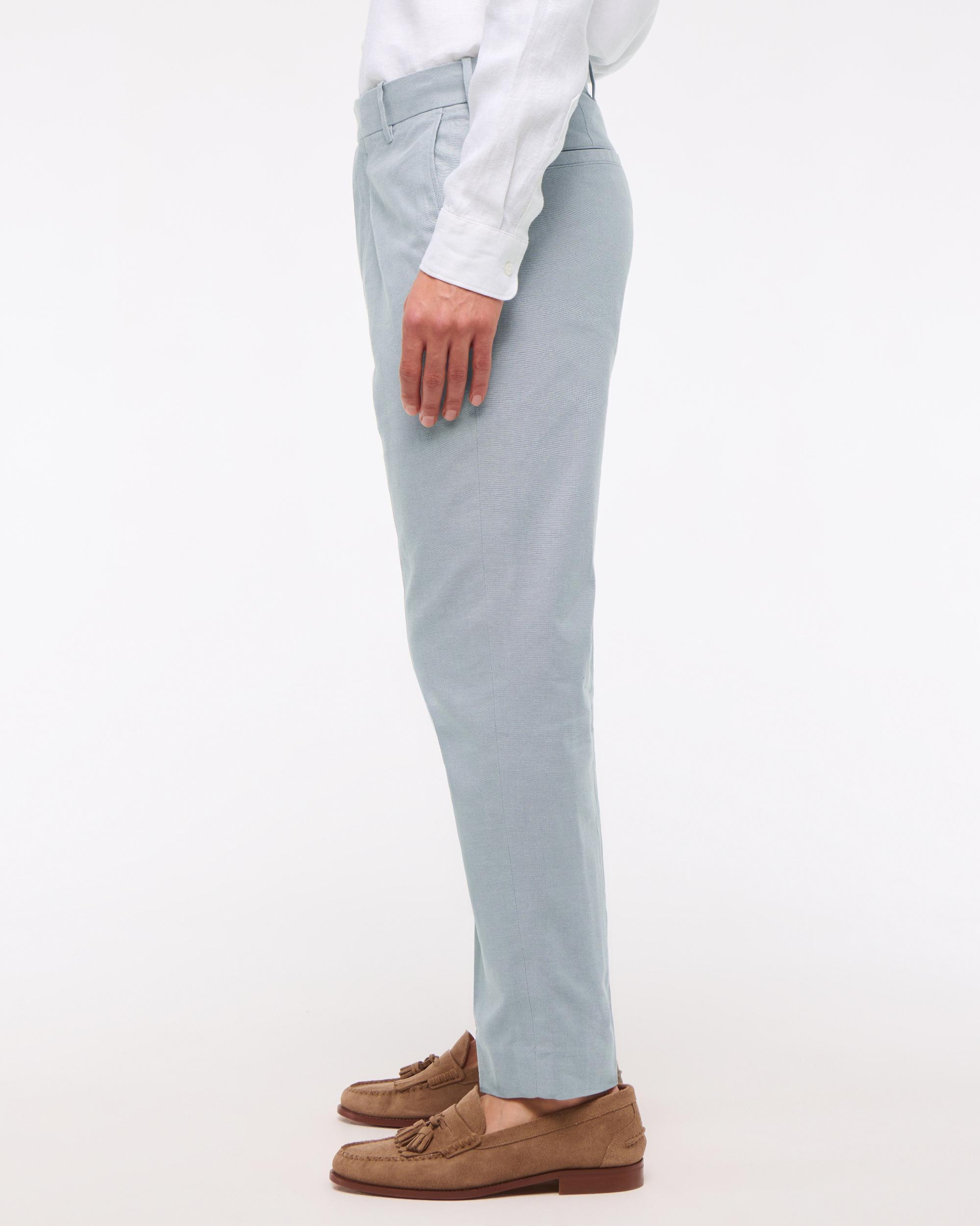 The A&F Collins Linen-Blend Suit Pant Product Image