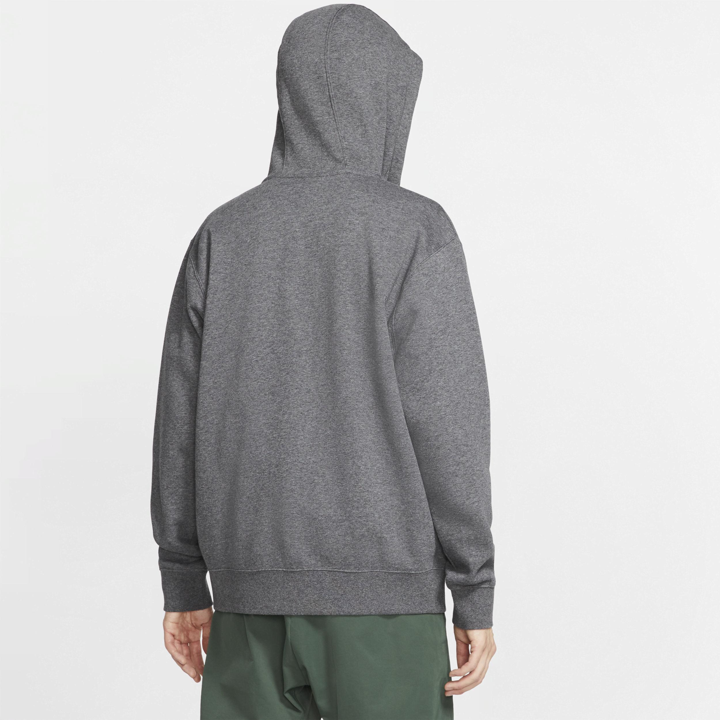 Big & Tall Nike Sportswear Club Fleece Full-Zip Hoodie, Men's, Size: 4XL, Grey Heather Product Image