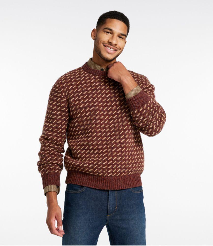 
                            Men's Bean's Classic Ragg Wool Sweater, Crewneck, Bird's-Eye
                         Product Image