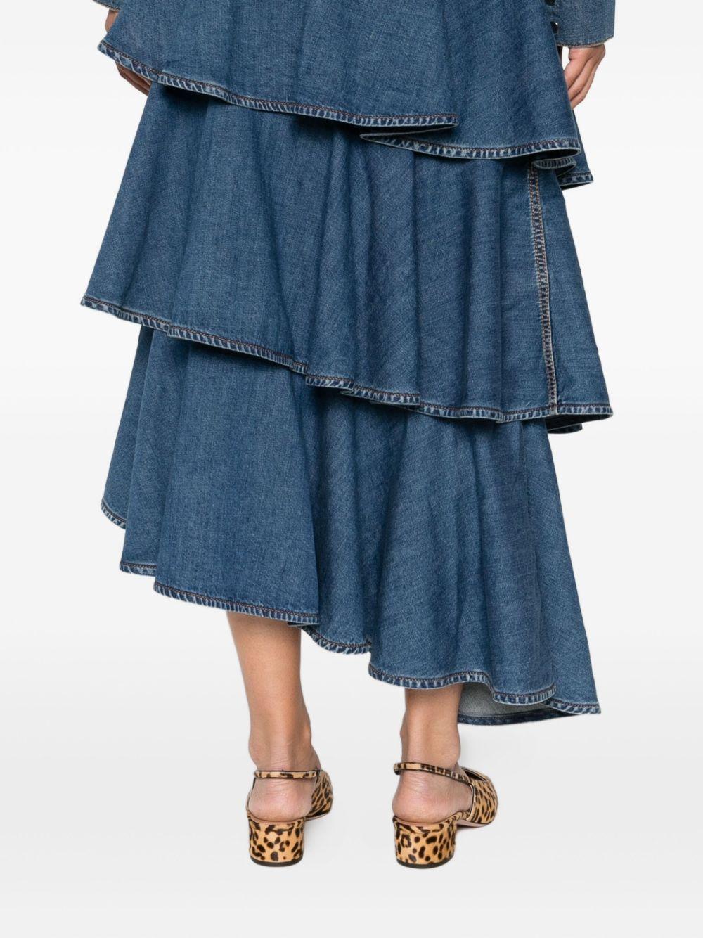 ruffled tiered skirt Product Image