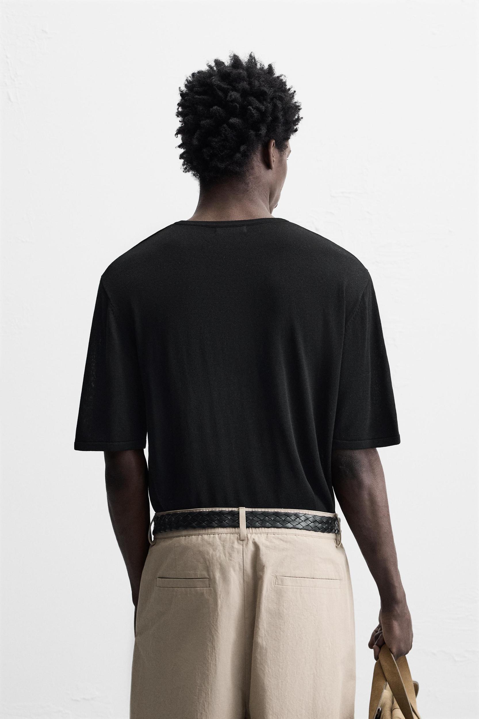 FLOWY KNIT T-SHIRT Product Image