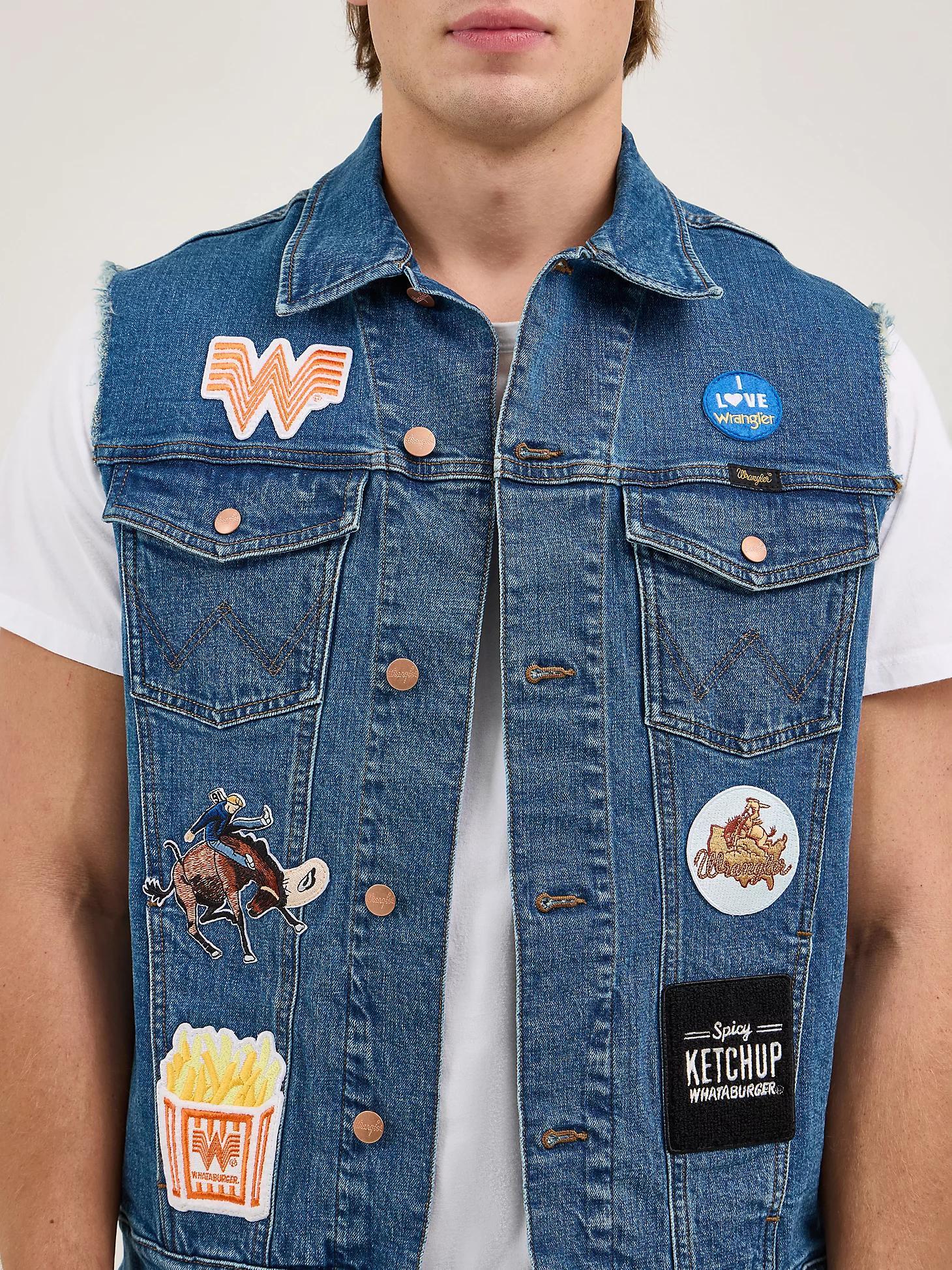 Wrangler x Whataburger Men's Cut-Off Vest | Men's JACKETS & OUTERWEAR | Wrangler® Product Image