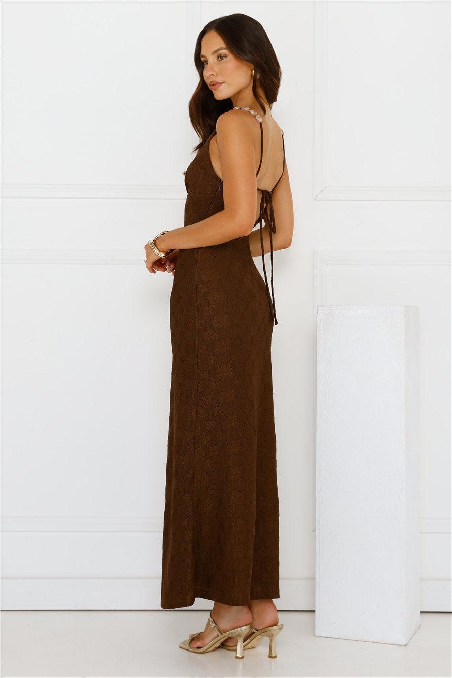 You Got This Maxi Dress Brown Product Image