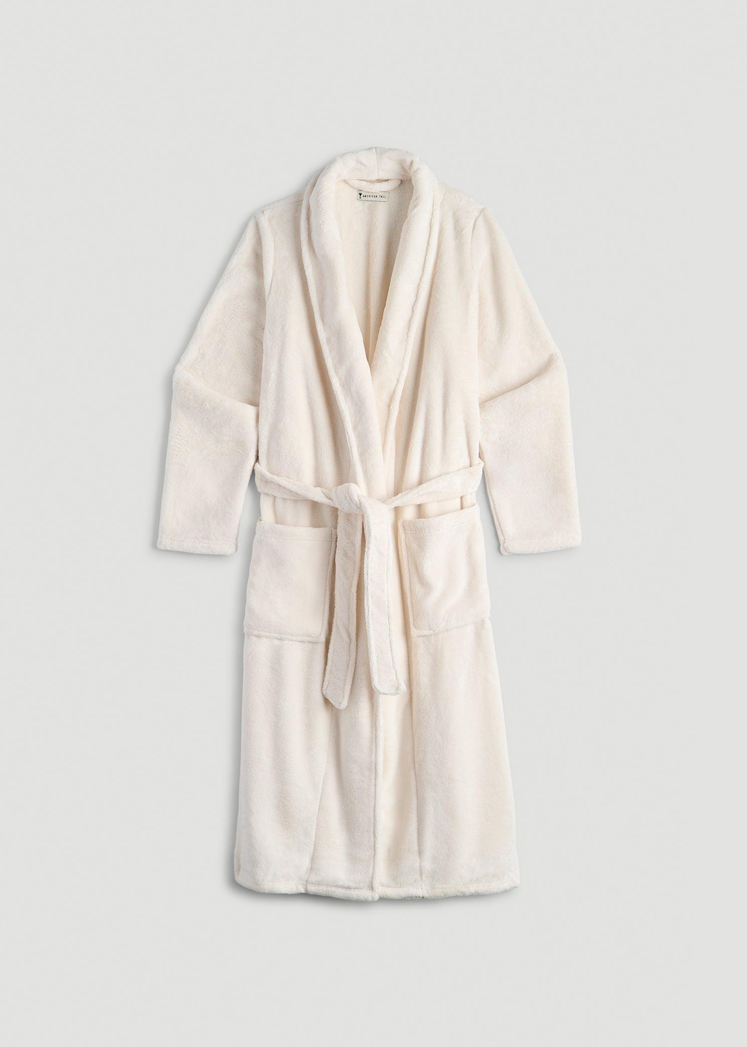 Women's Tall Lounge Robe in White Alyssum Female Product Image
