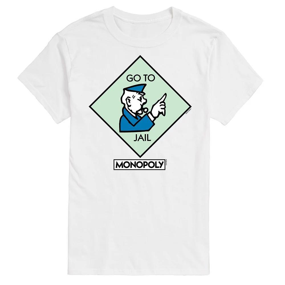 Mens Monopoly Go To Jail Square Graphic Tee Product Image