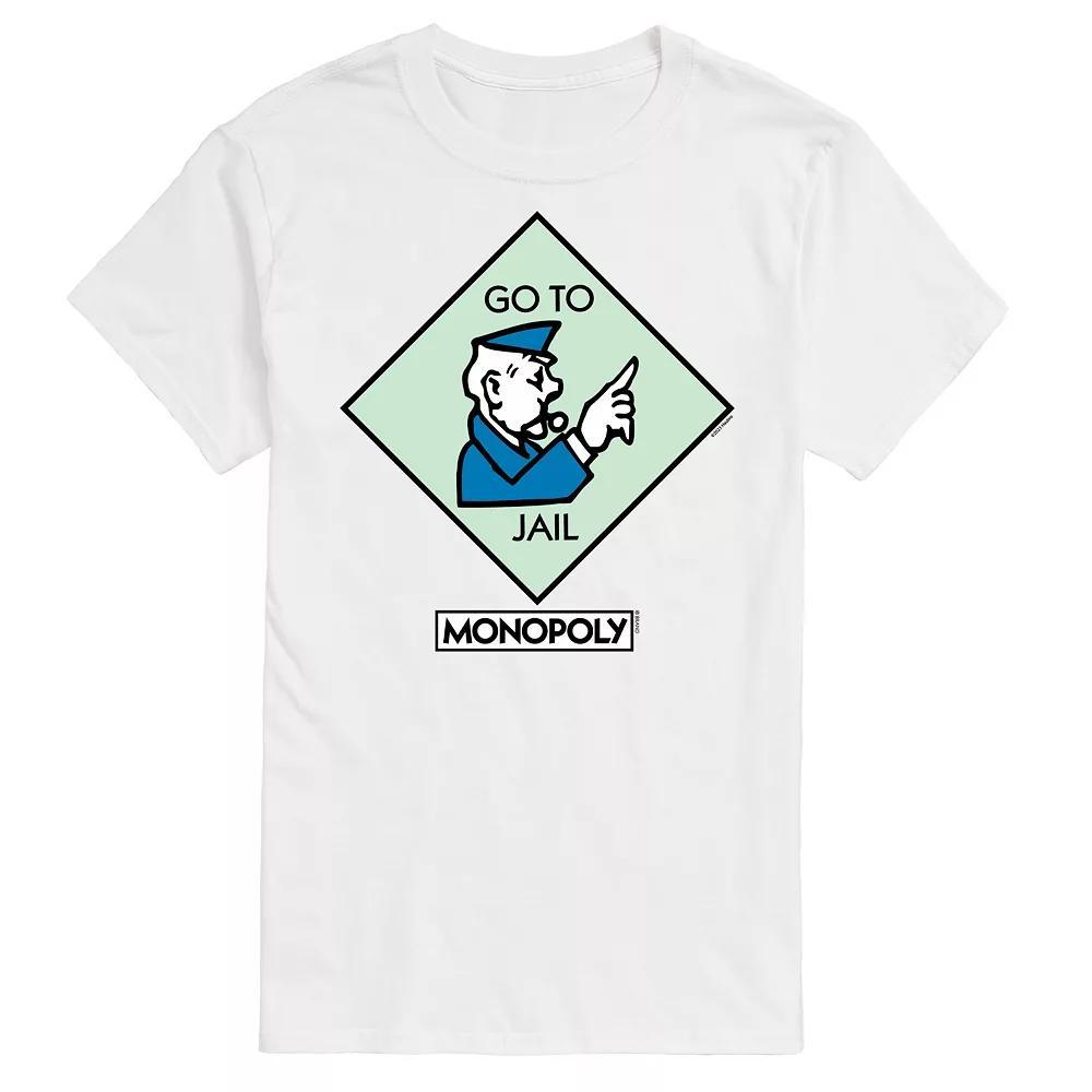 Mens Monopoly Go To Jail Square Graphic Tee Product Image
