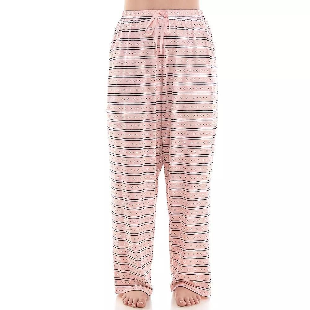 Plus Size Croft & Barrow Cozy Luxe Pajama Pants, Womens Product Image