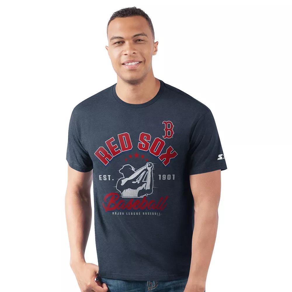 Men's Starter  Navy Boston Red Sox Prime Time Batter T-Shirt, Size: Large, Blue Product Image