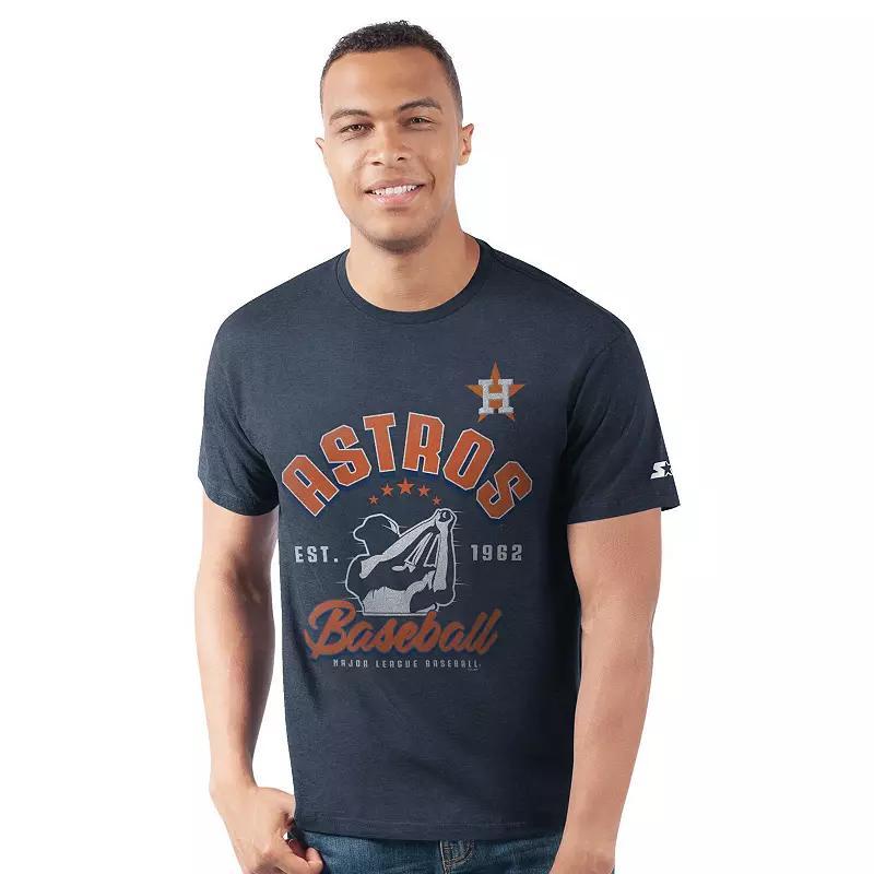 Men's Starter  Navy Houston Astros Prime Time Batter T-Shirt, Size: 2XL, Blue Product Image