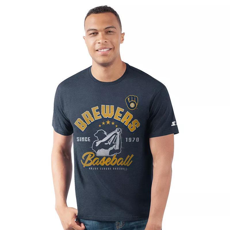 Men's Starter  Navy Boston Red Sox Prime Time Batter T-Shirt, Size: Large, Blue Product Image
