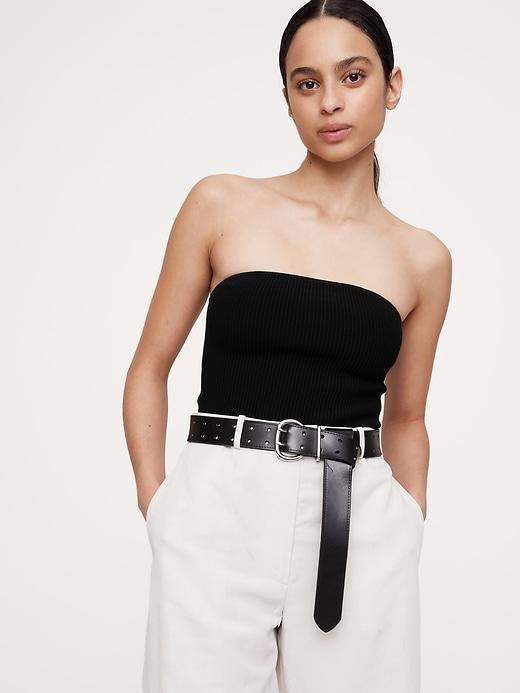 High-Rise Barrel Tencel™-Linen Pant Product Image