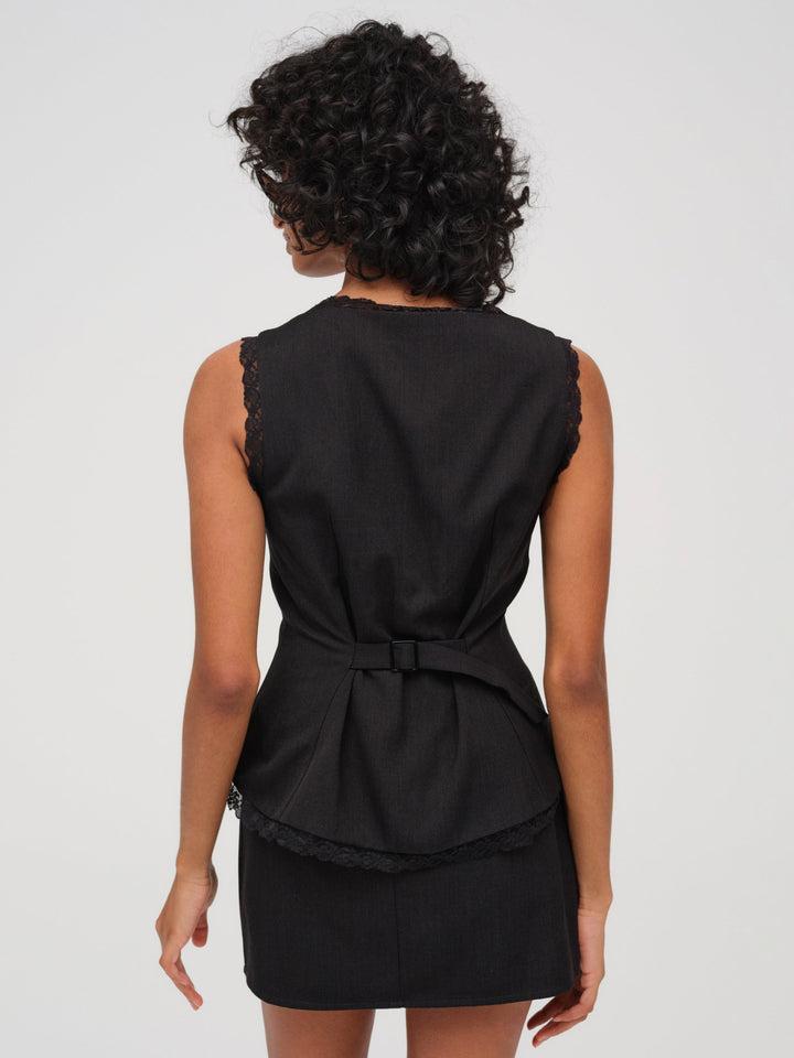 Shawna Mini Skirt — Black Product Image