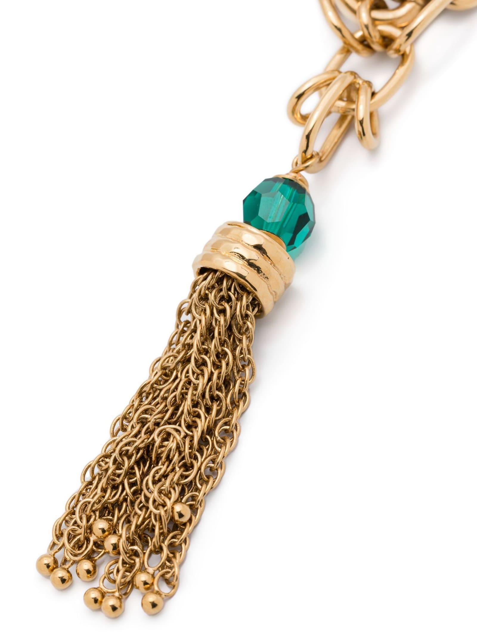 CHLOÉ Pompoms Pendant Necklace In Gold Product Image