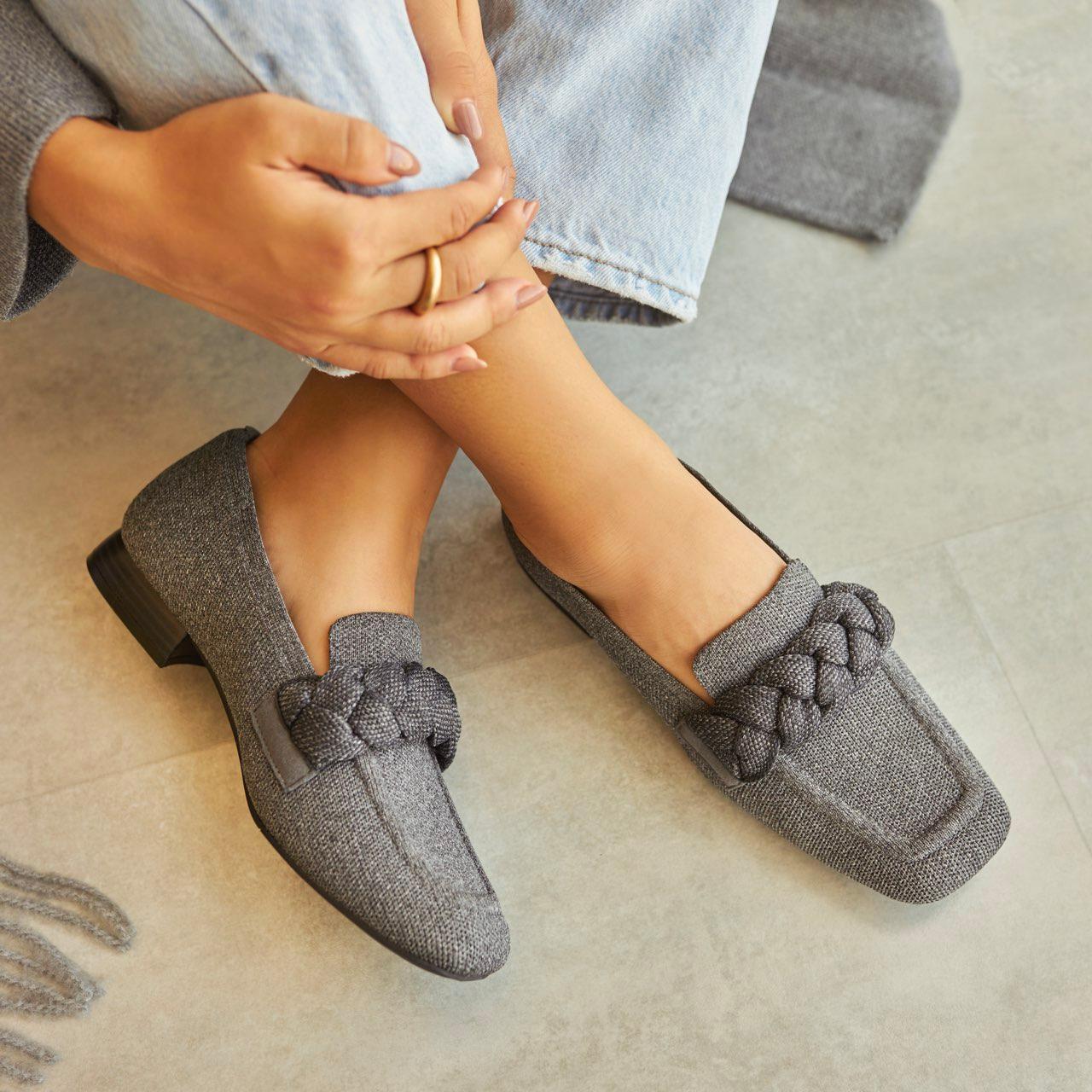 Square-Toe Knot Loafers (Caitlin 2.0) Product Image