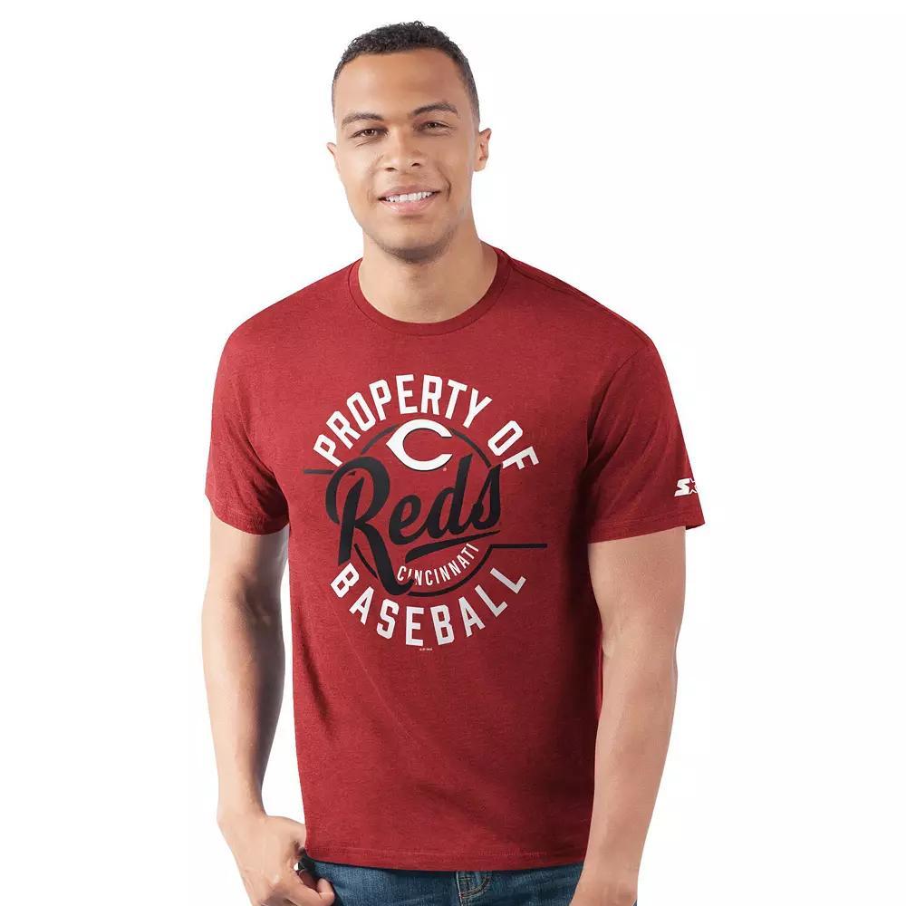 Men's Starter  Heather Gray Los Angeles Chargers Prime Time T-Shirt, Size: XL, Grey Product Image