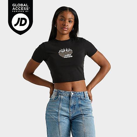 Unlike Humans Womens Leopard Baby T-Shirt Product Image
