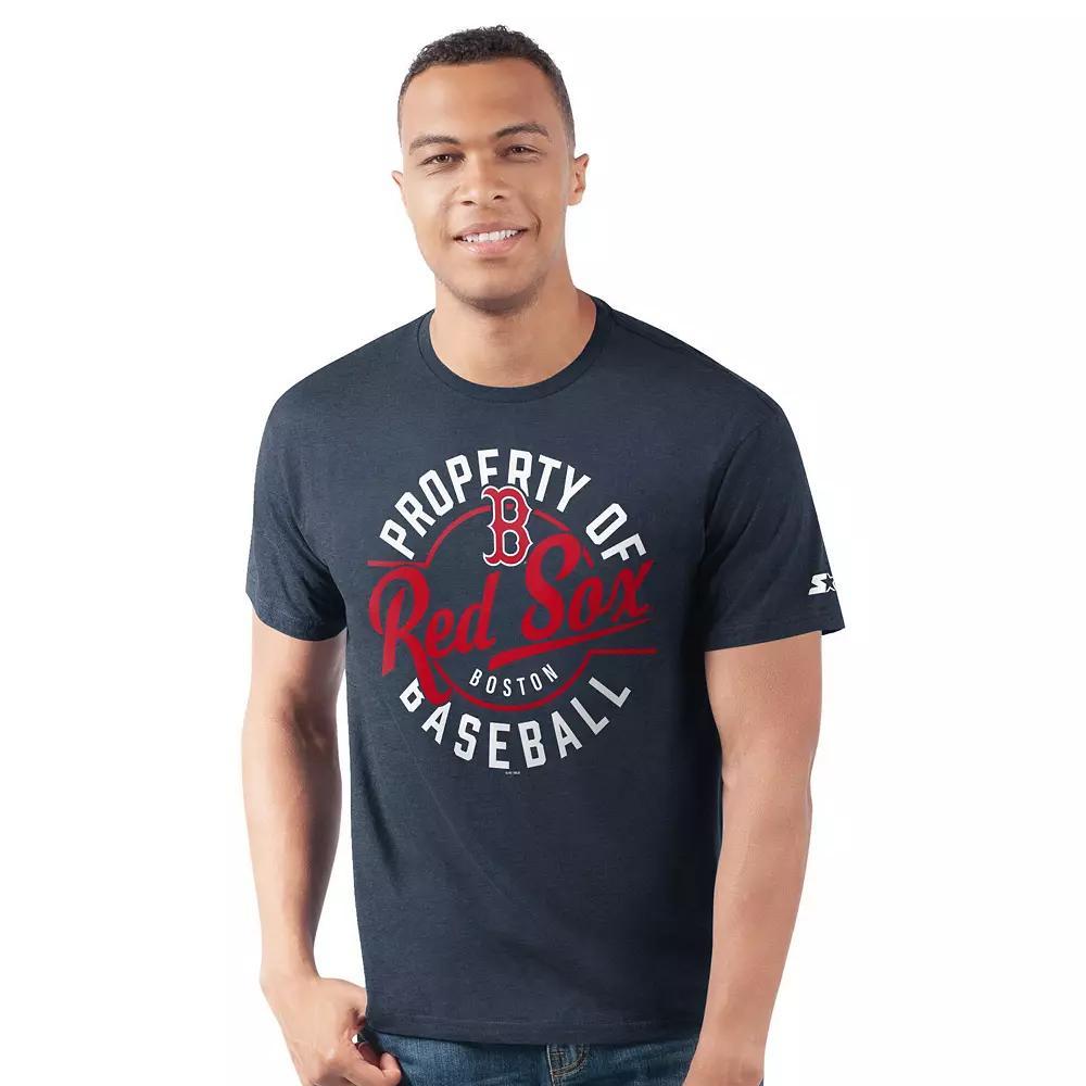 Men's Starter  Navy Boston Red Sox Prime Time Property Of T-Shirt, Size: XL, Blue Product Image
