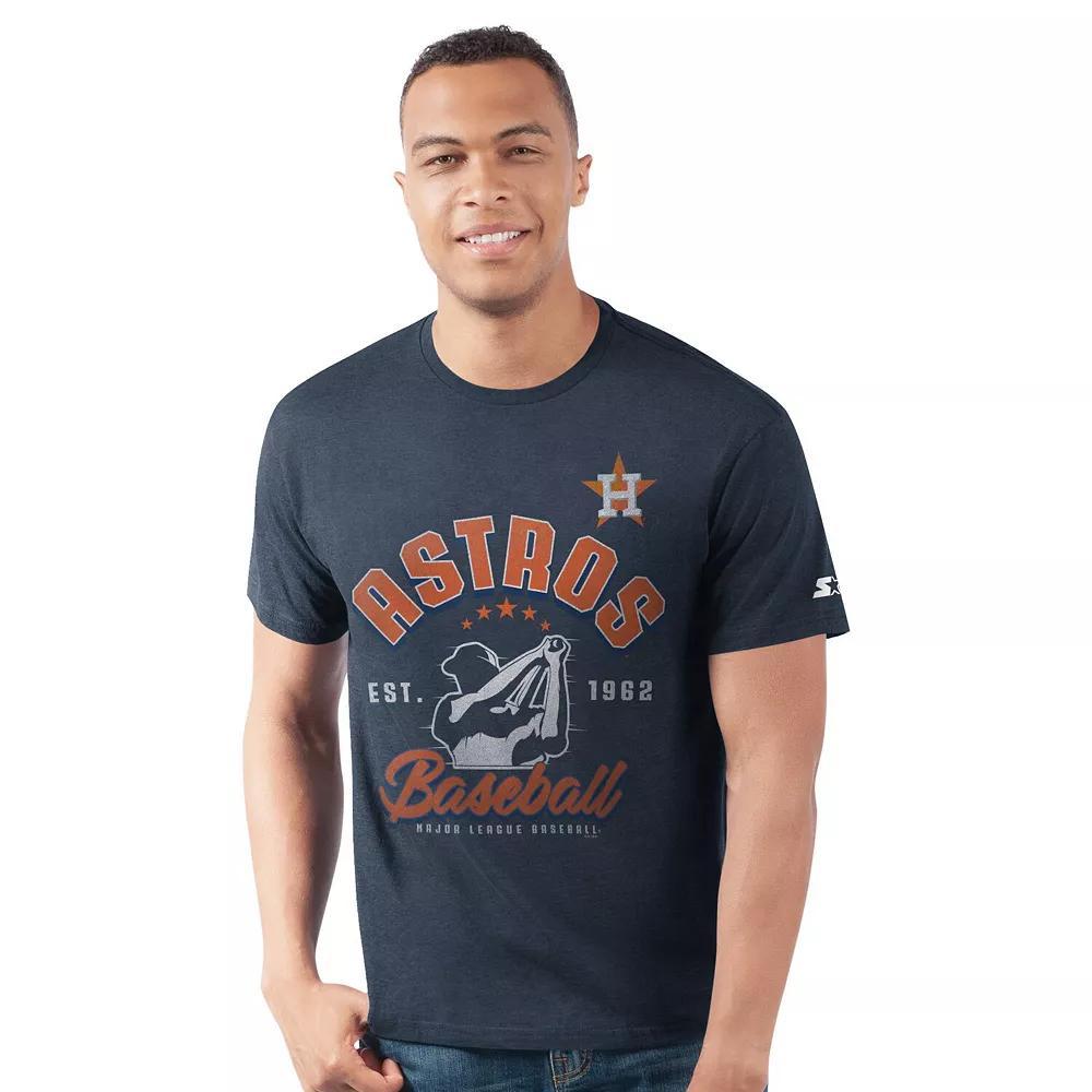 Men's Starter  Navy Houston Astros Prime Time Batter T-Shirt, Size: 2XL, Blue Product Image