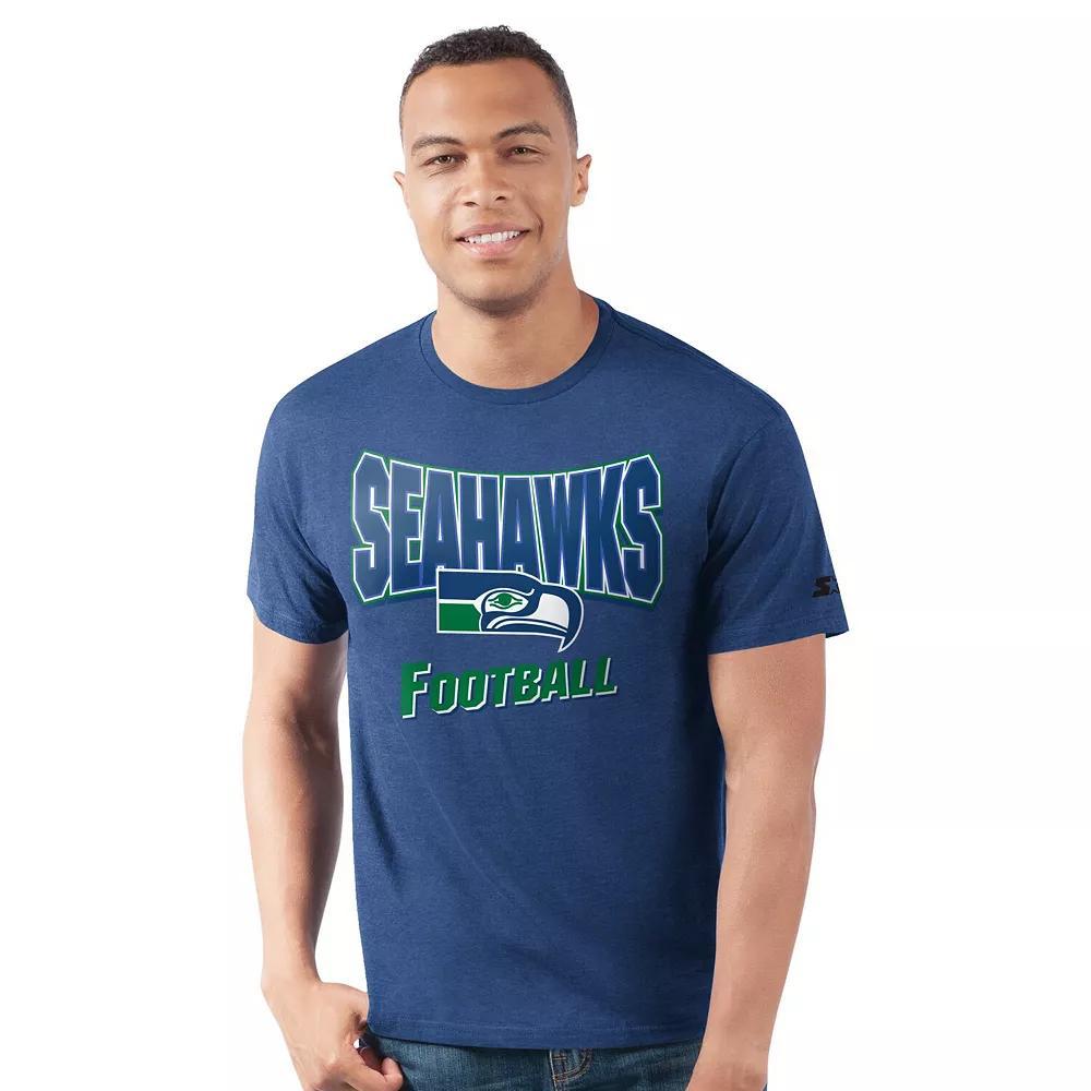 Men's Starter  Royal Seattle Seahawks Prime Time T-Shirt, Size: XL, Blue Product Image