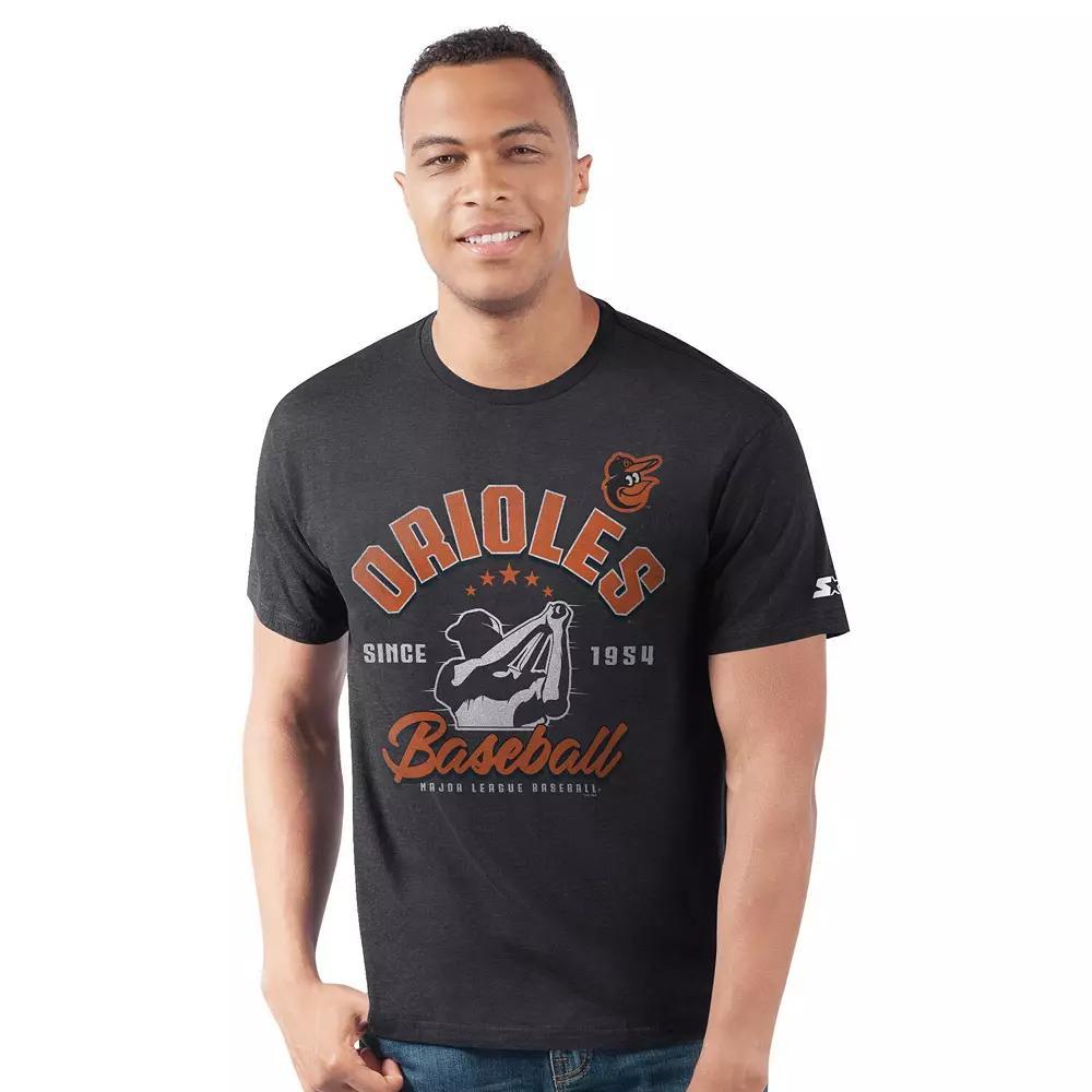 Men's Starter  Black Miami Marlins Prime Time Property Of T-Shirt, Size: Small Product Image