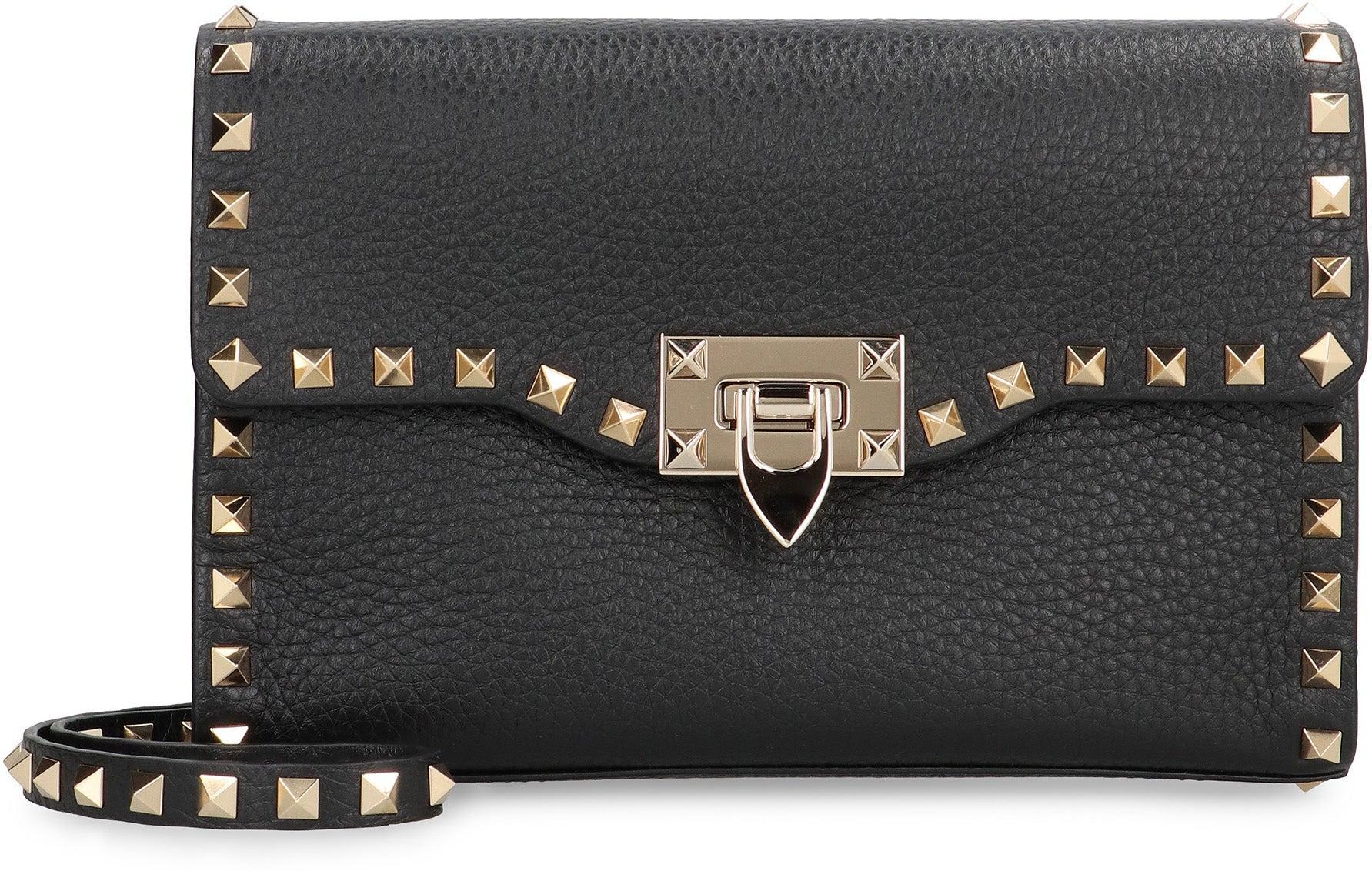 VALENTINO GARAVANI Valentino  - Rockstud Small Leather Crossbody Bag Product Image