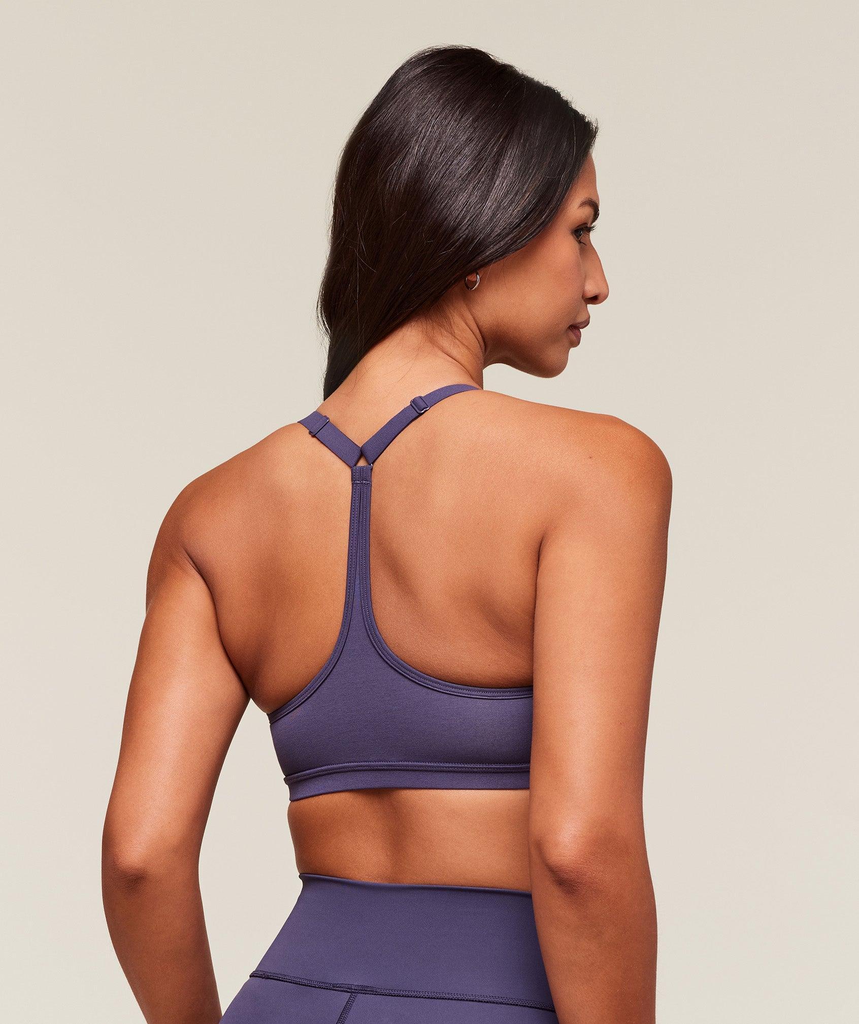 Cotton Racerback Sports Bra Product Image
