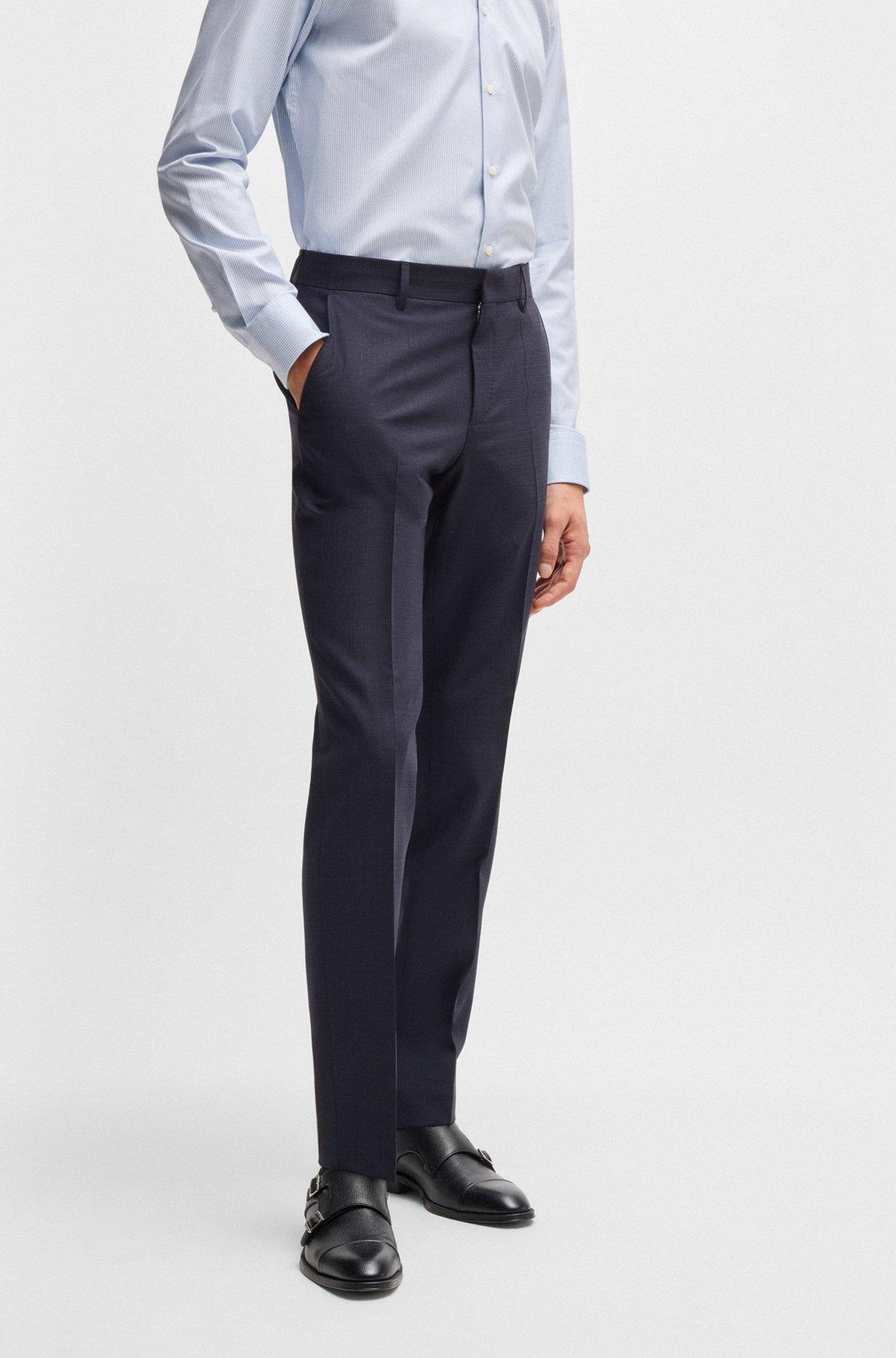 Slim-fit suit in micro-patterned stretch cloth Product Image