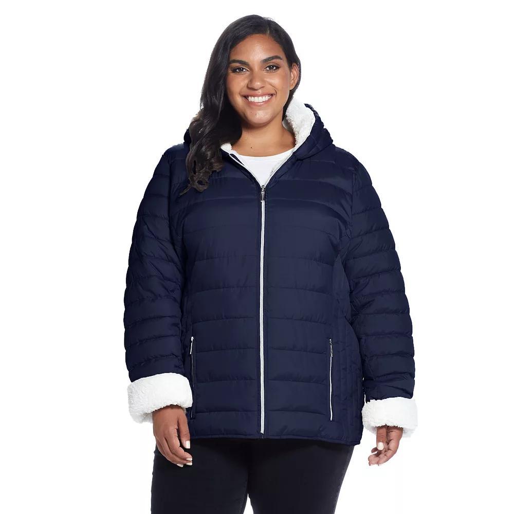 Women's Weathercast Sherpa-Lined Puffer Jacket, Size: 3XL, Coriander Product Image