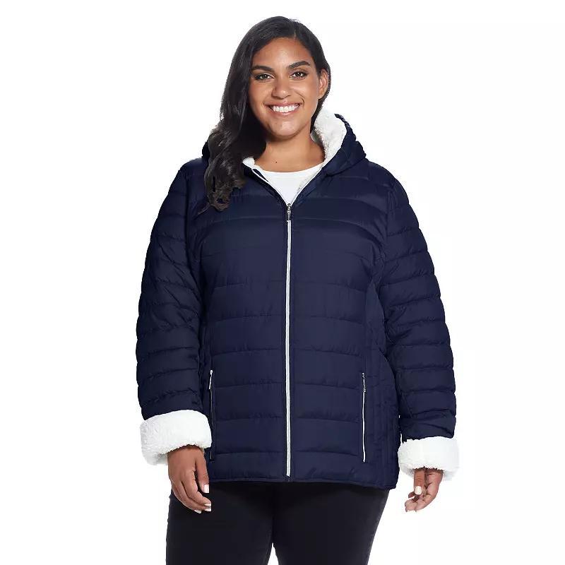 Women's Weathercast Sherpa-Lined Puffer Jacket, Size: 3XL, Coriander Product Image