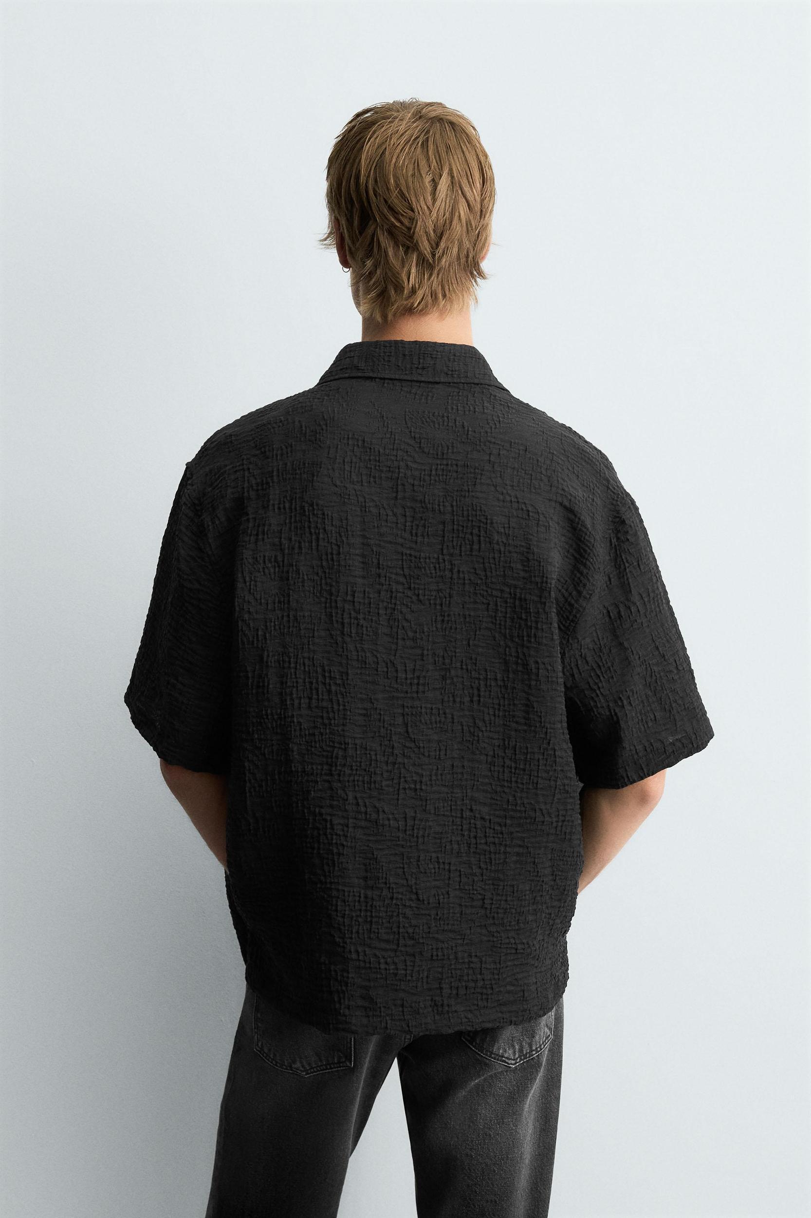 FLOWY TEXTURED SHIRT Product Image