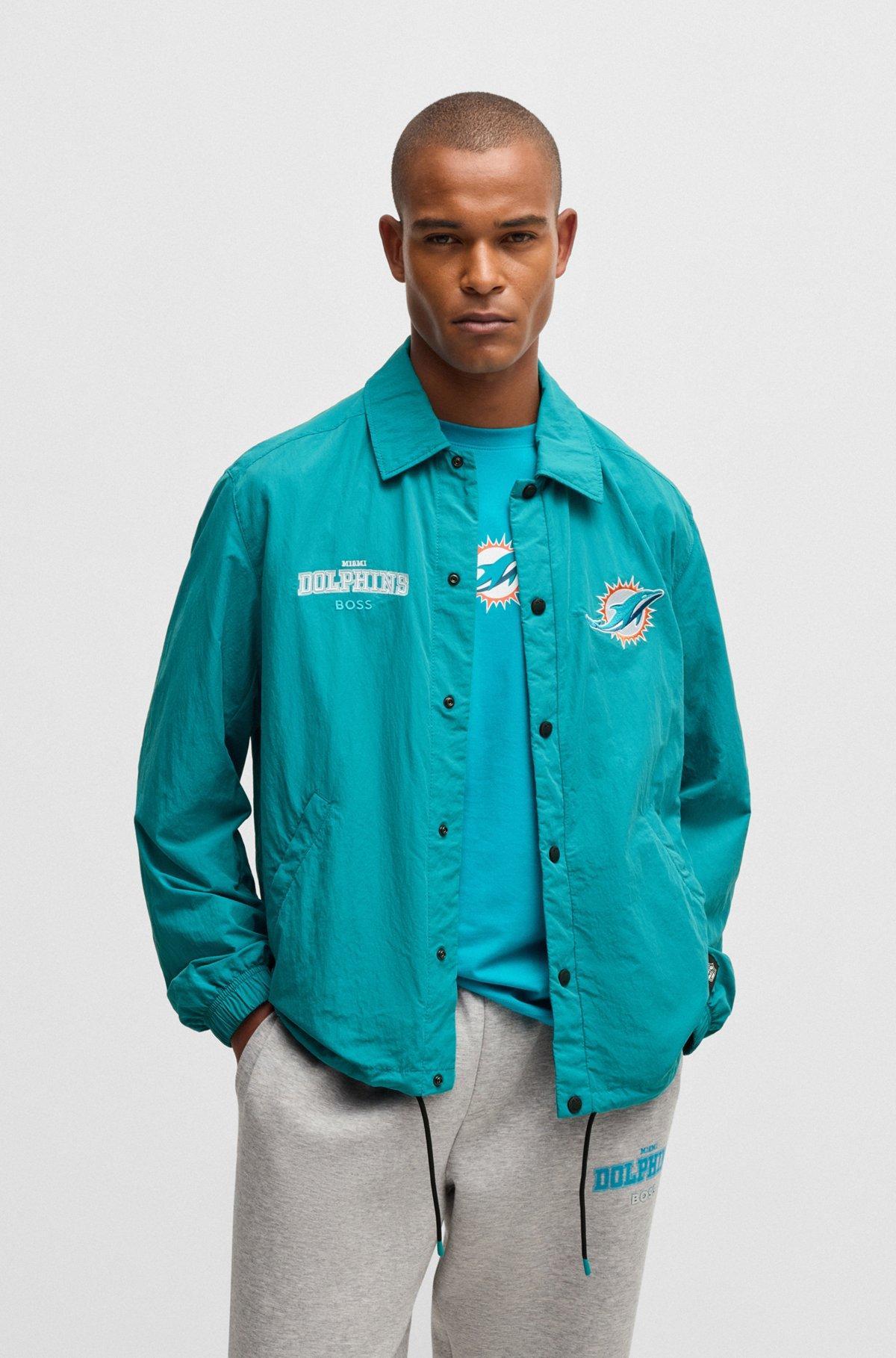 BOSS x NFL water-repellent jacket with embroidered branding Product Image