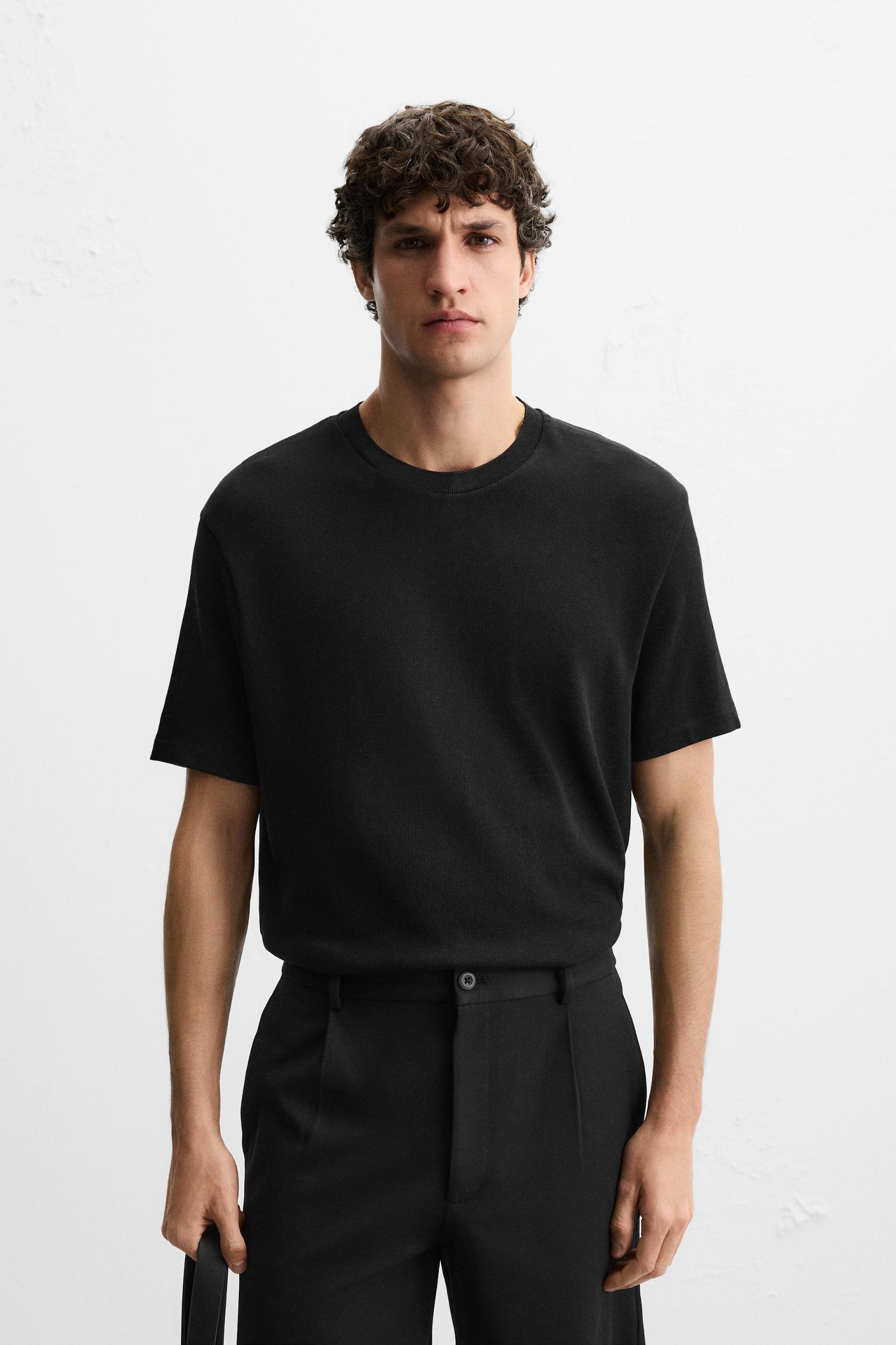 REGULAR FIT KNIT T-SHIRT Product Image