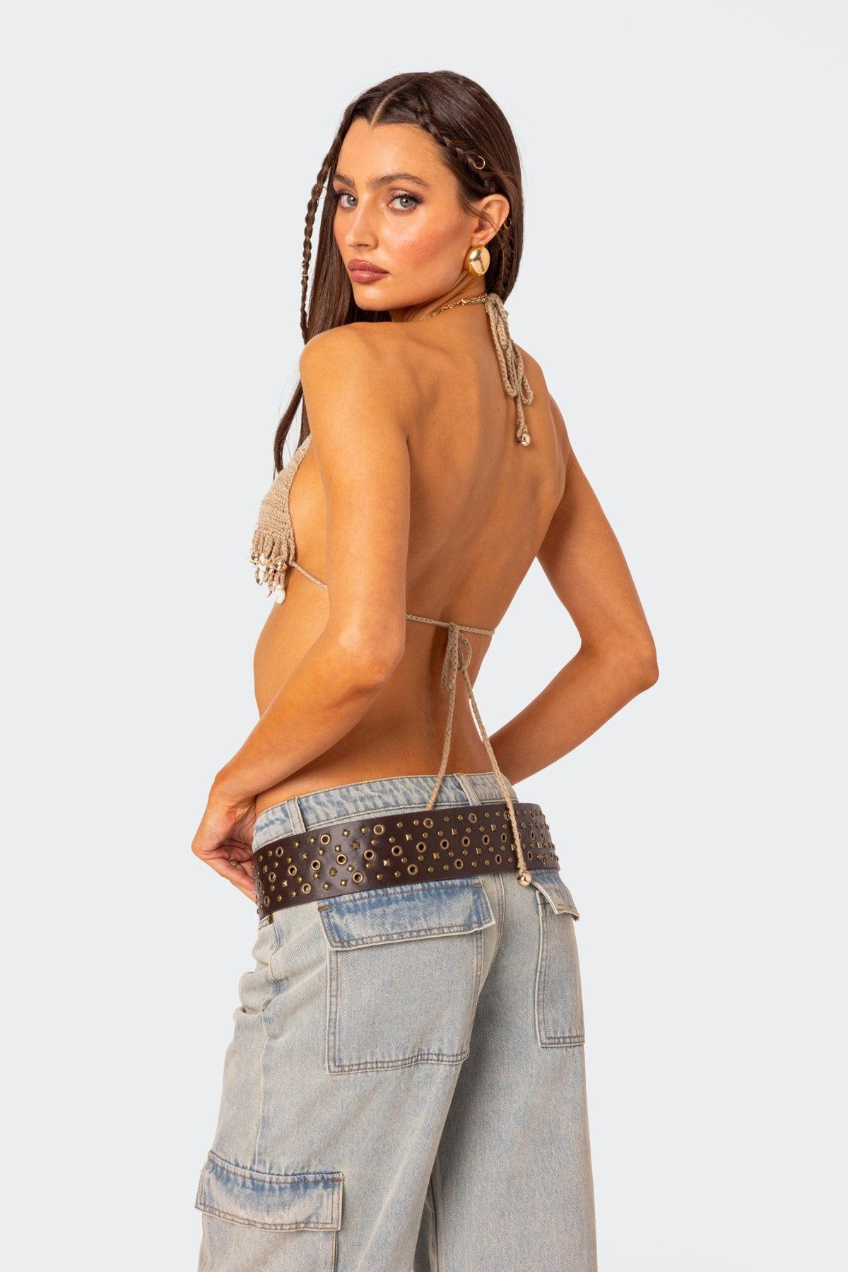 Aruba Beaded Crochet Bra Top Product Image