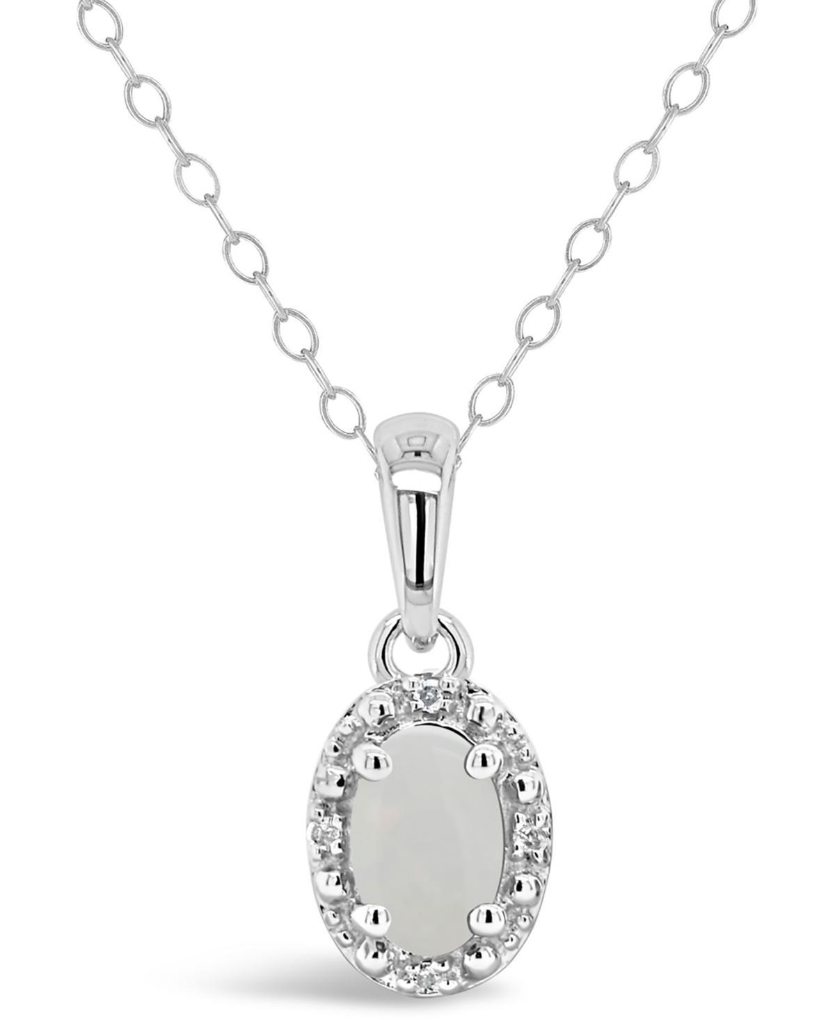 Celebration Gems Sterling Silver Gemstone & Diamond Accent Pendant Necklace, Womens Purple Product Image