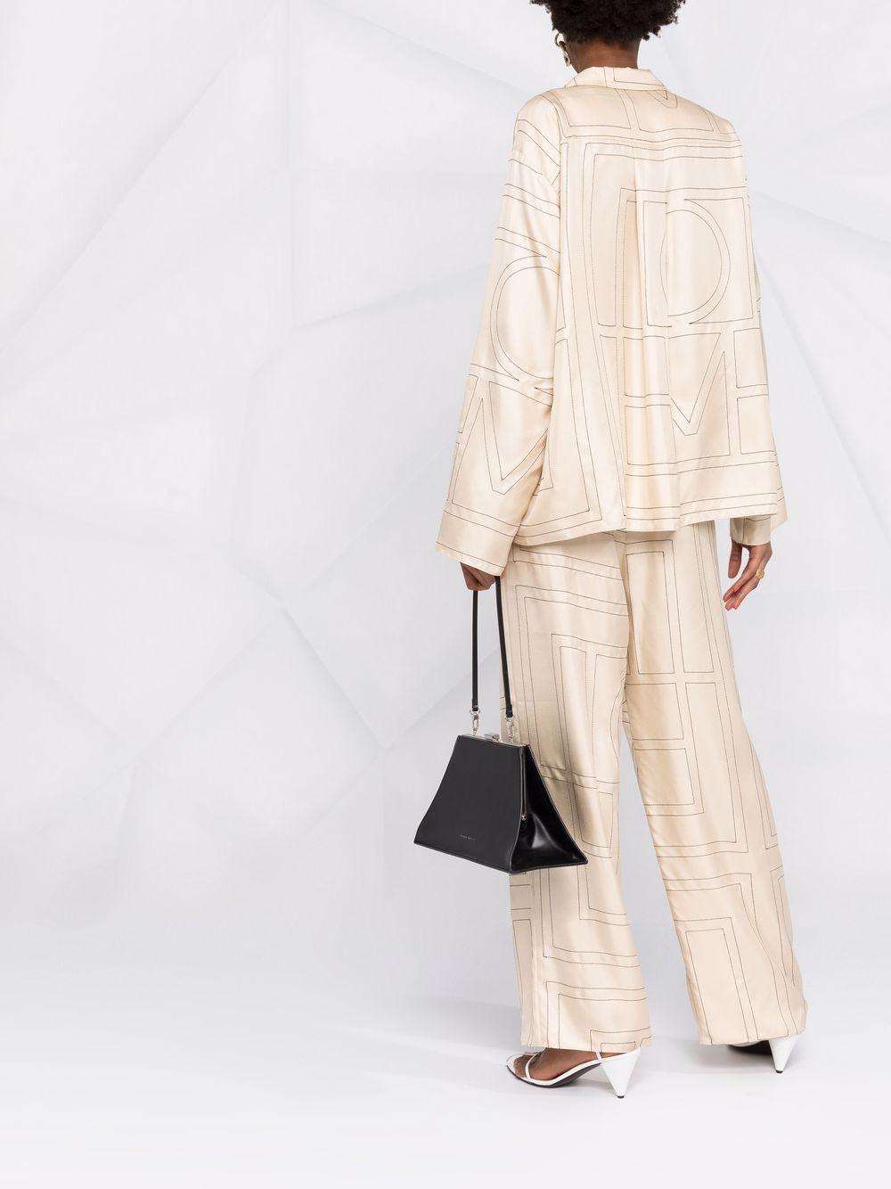 monogram silk pyjama trousers Product Image