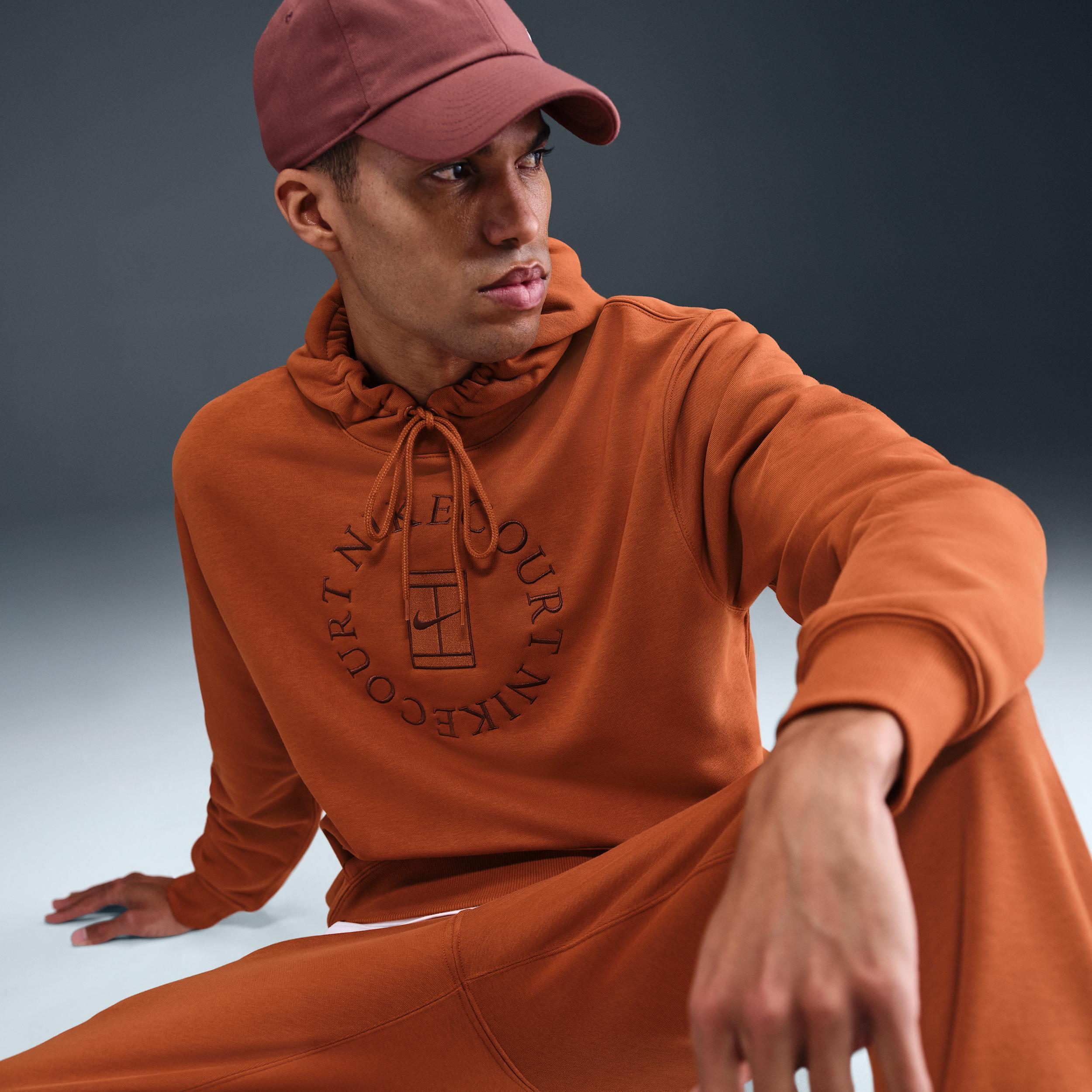 Nike Men's Court Heritage Dri-FIT French Terry Tennis Pullover Hoodie Product Image